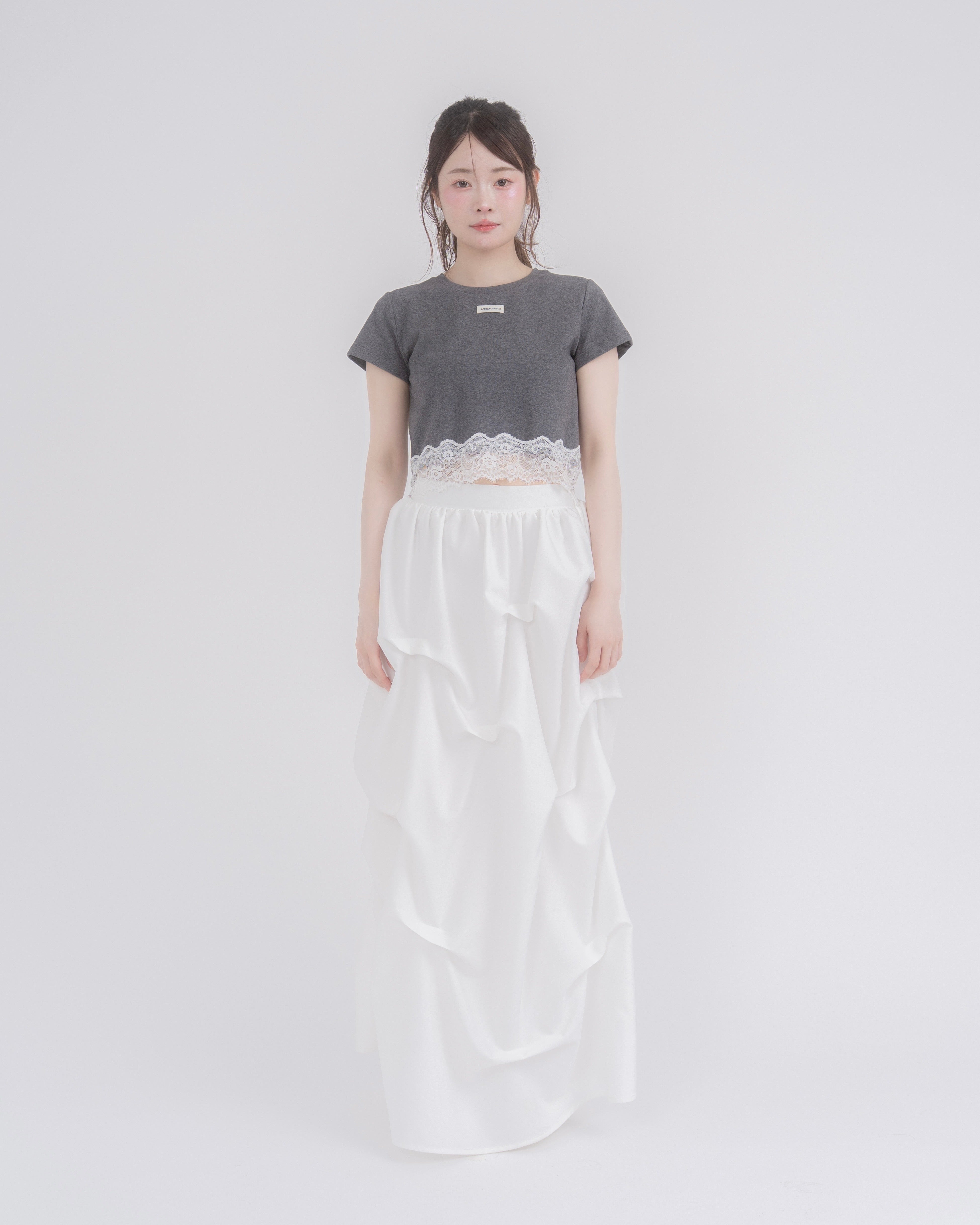 【一部予約】レースヘムTシャツ