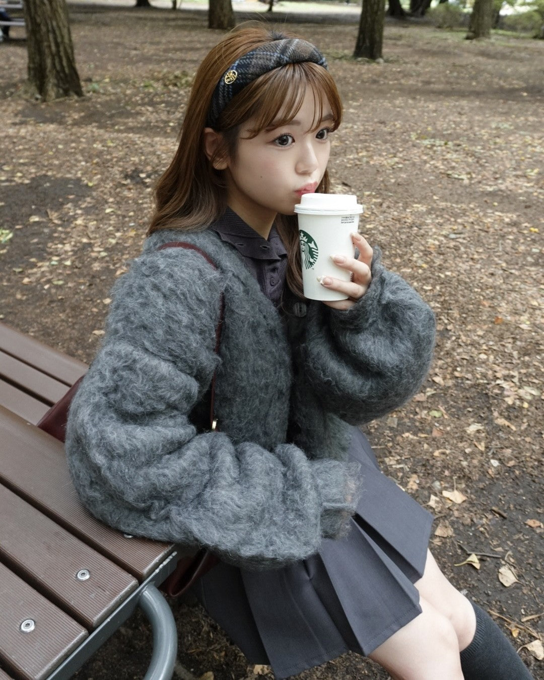 蓬鬆的針織開衫