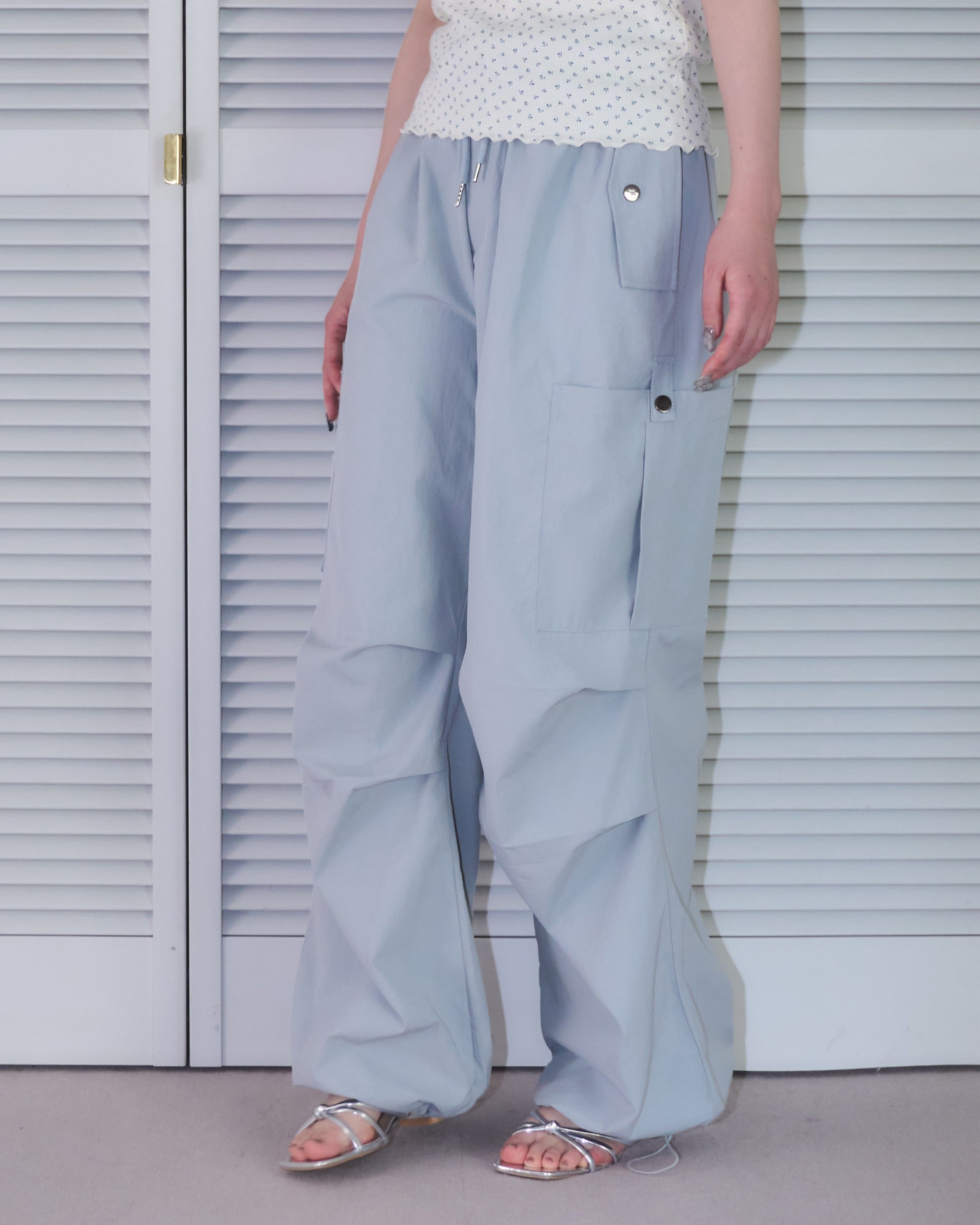 サイドポケットリベットカーゴパンツ