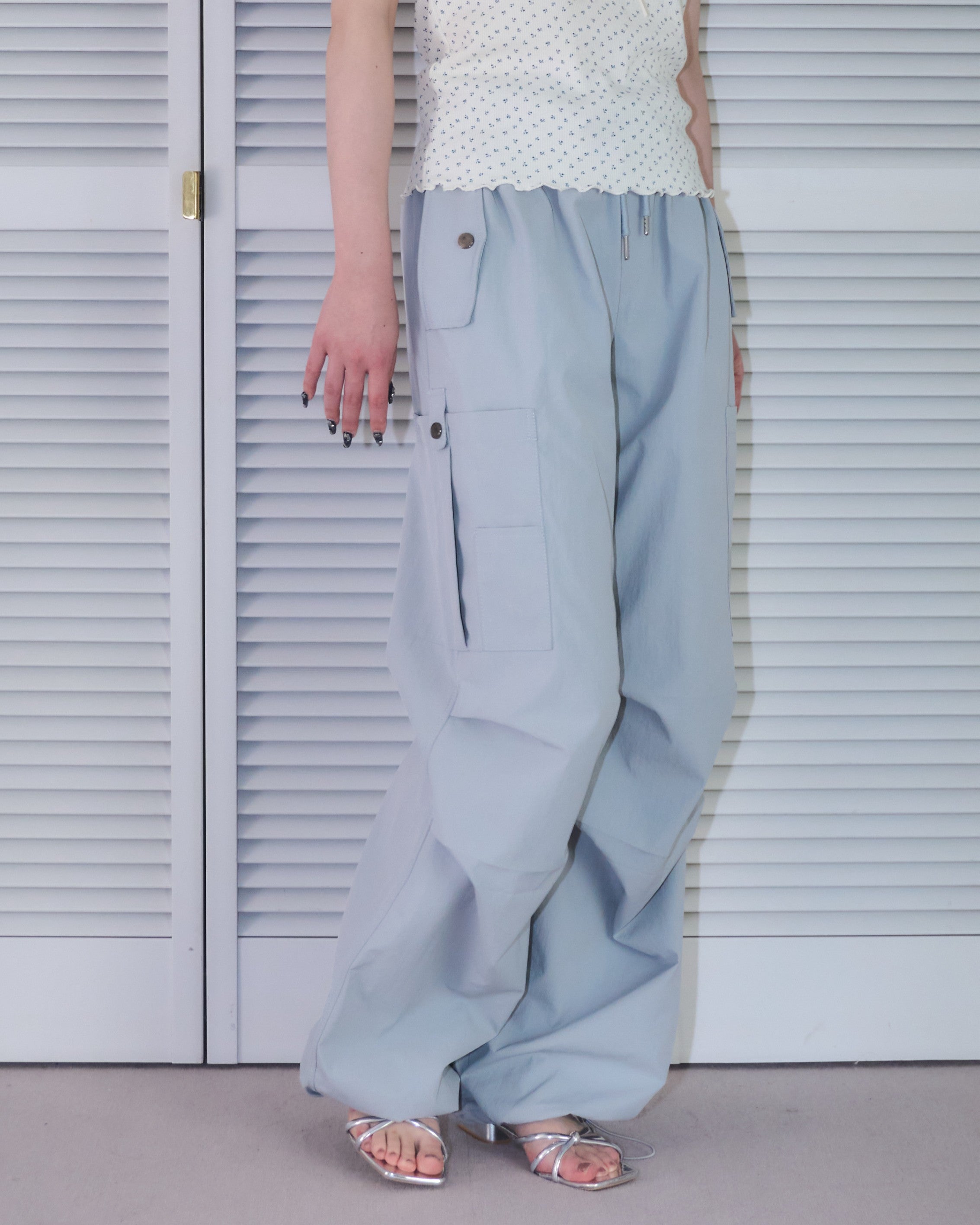 サイドポケットリベットカーゴパンツ