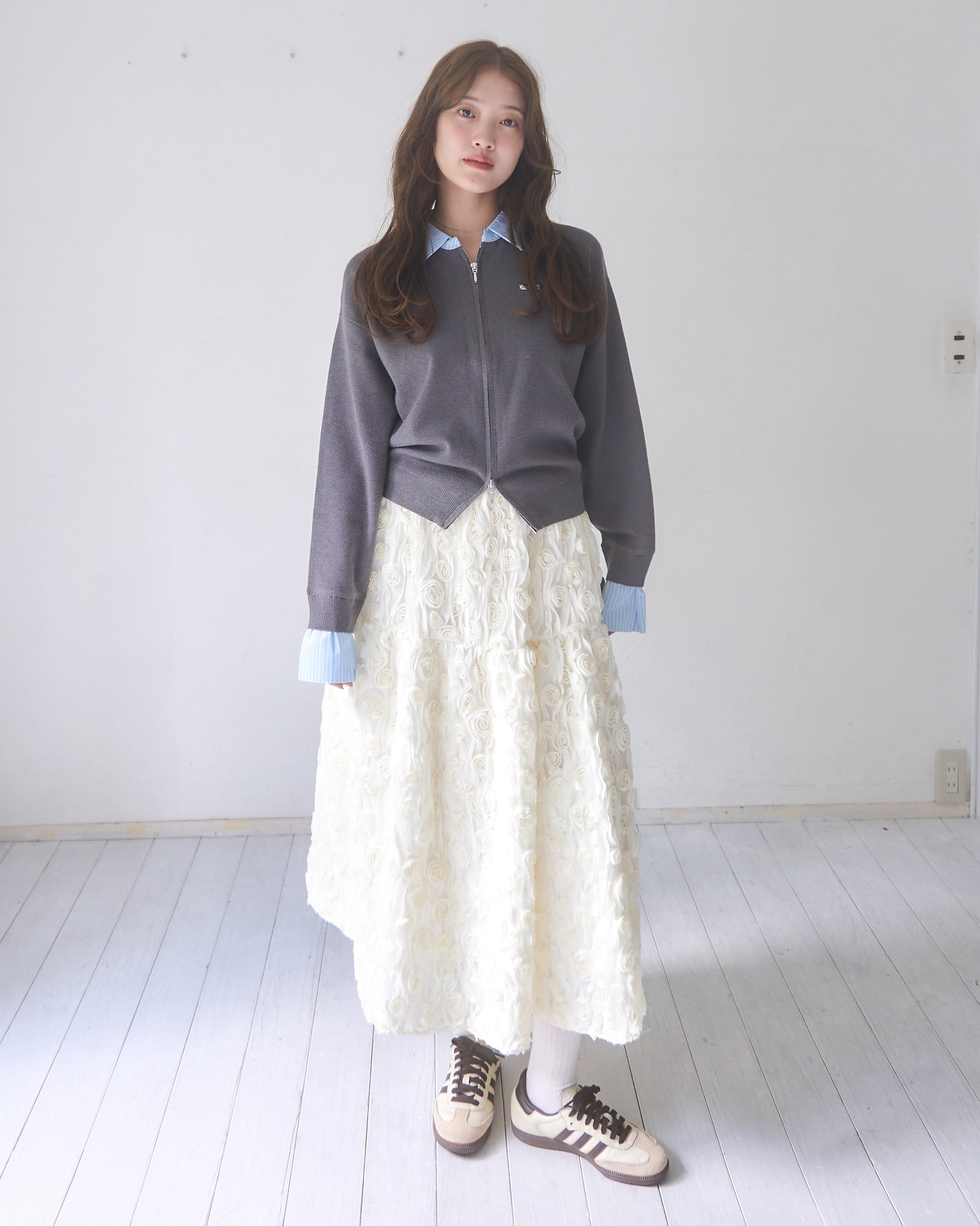 シャツレイヤードライクニット