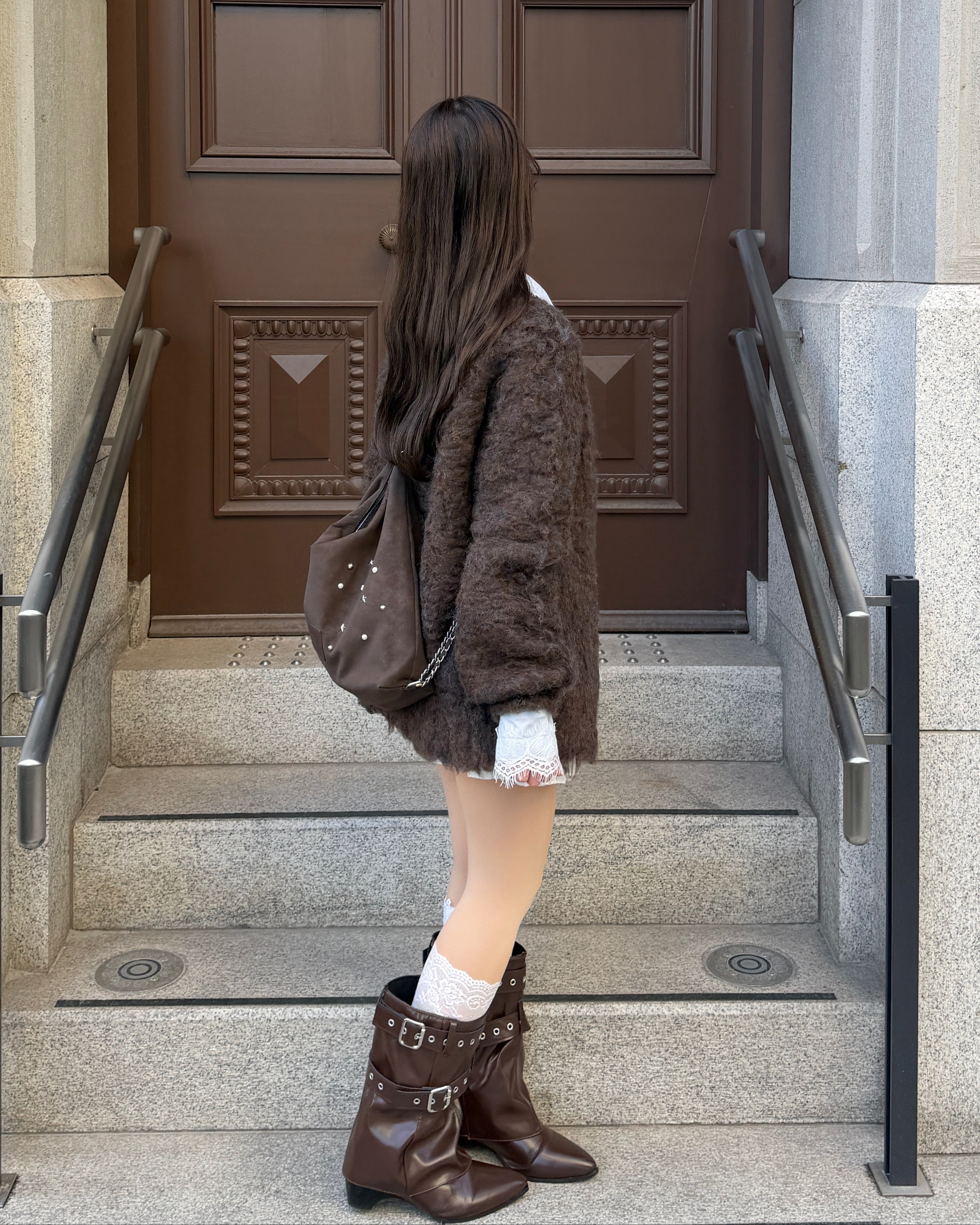 【予約】3wayスウェードライクスタッズバッグ