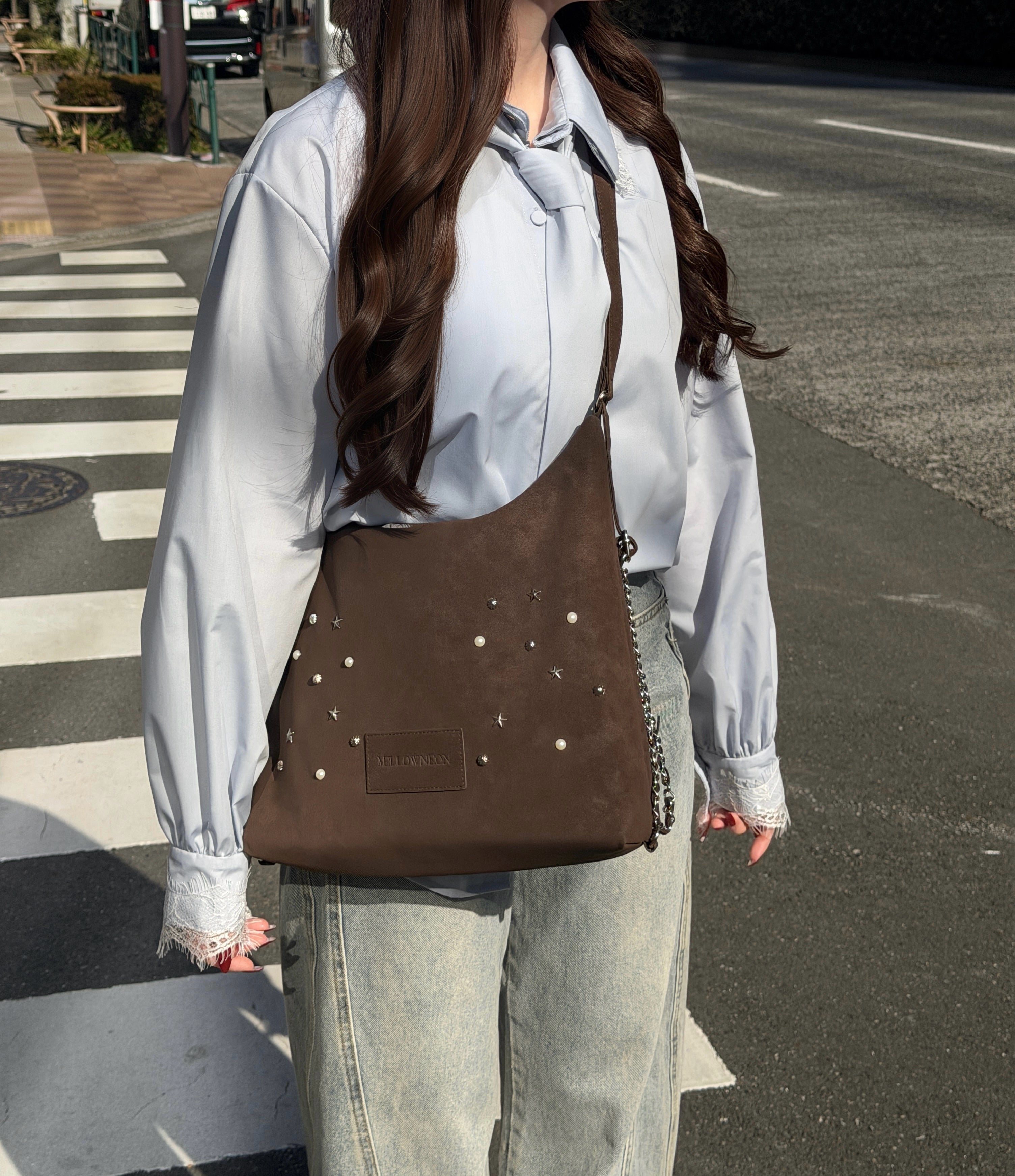 【予約】ネクタイセットレースドッキングシャツ