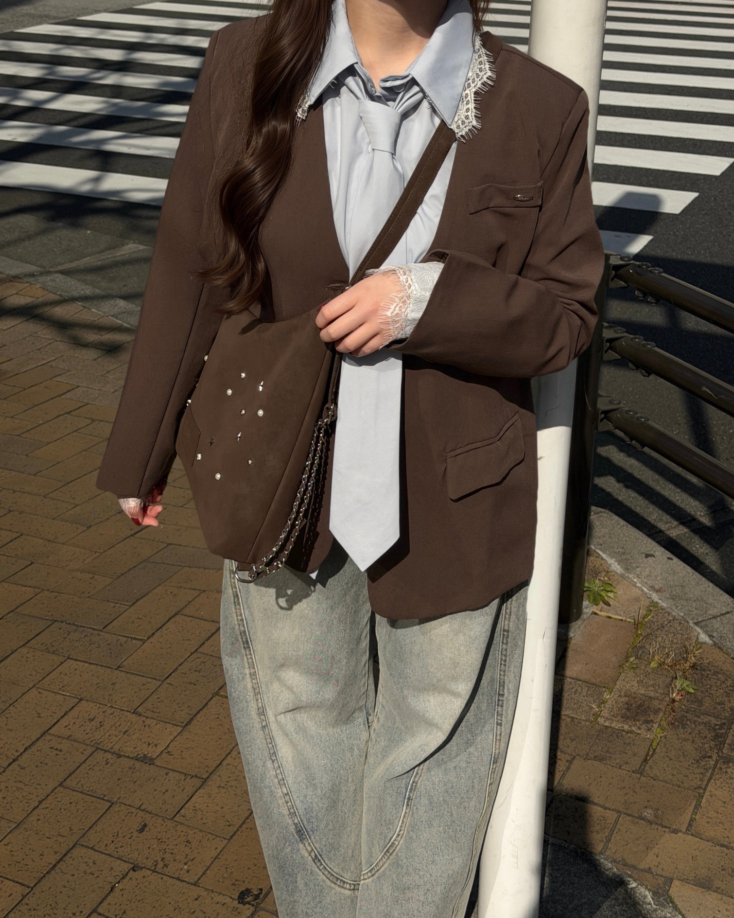 【予約】3wayスウェードライクスタッズバッグ