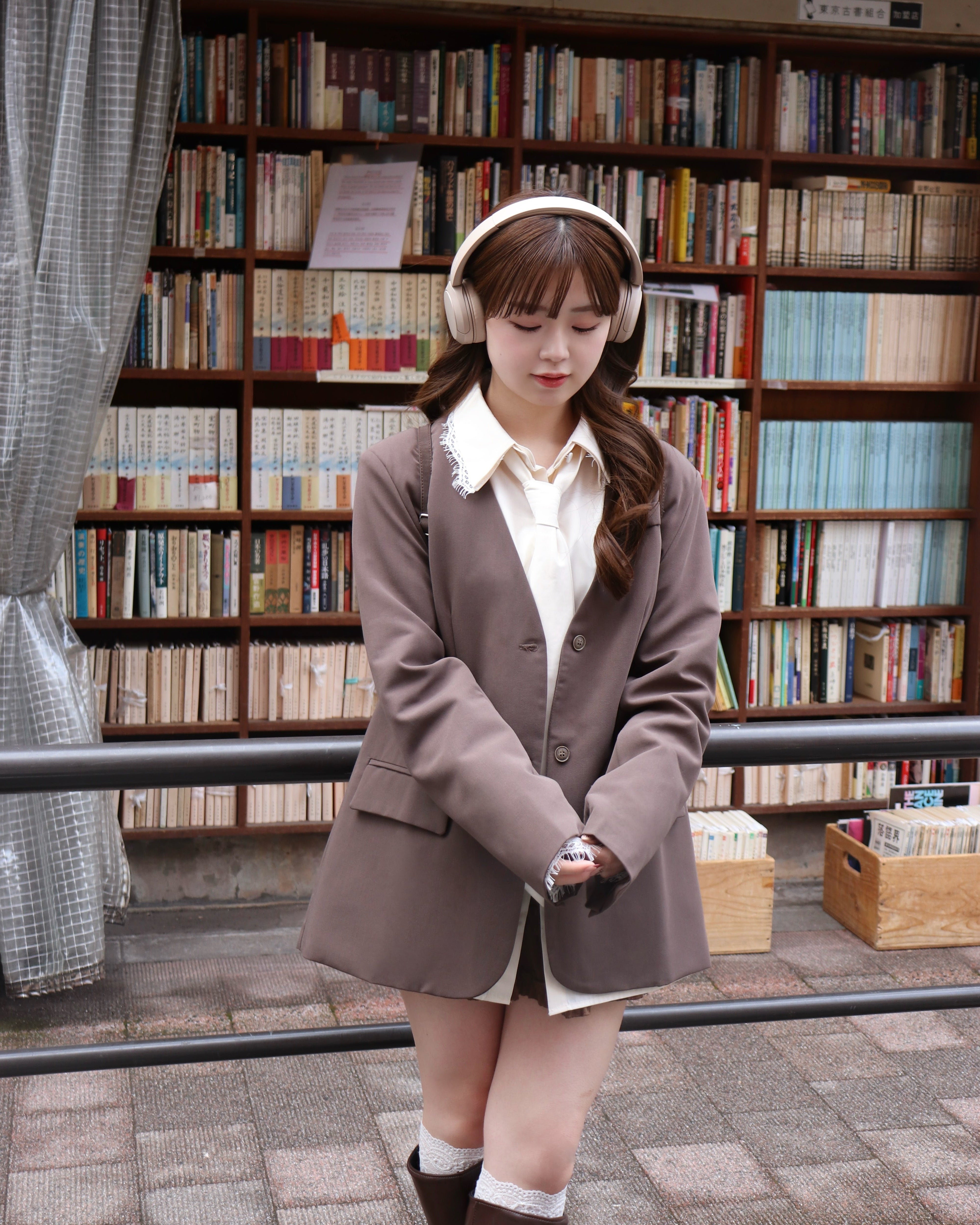 【予約】ネクタイセットレースドッキングシャツ