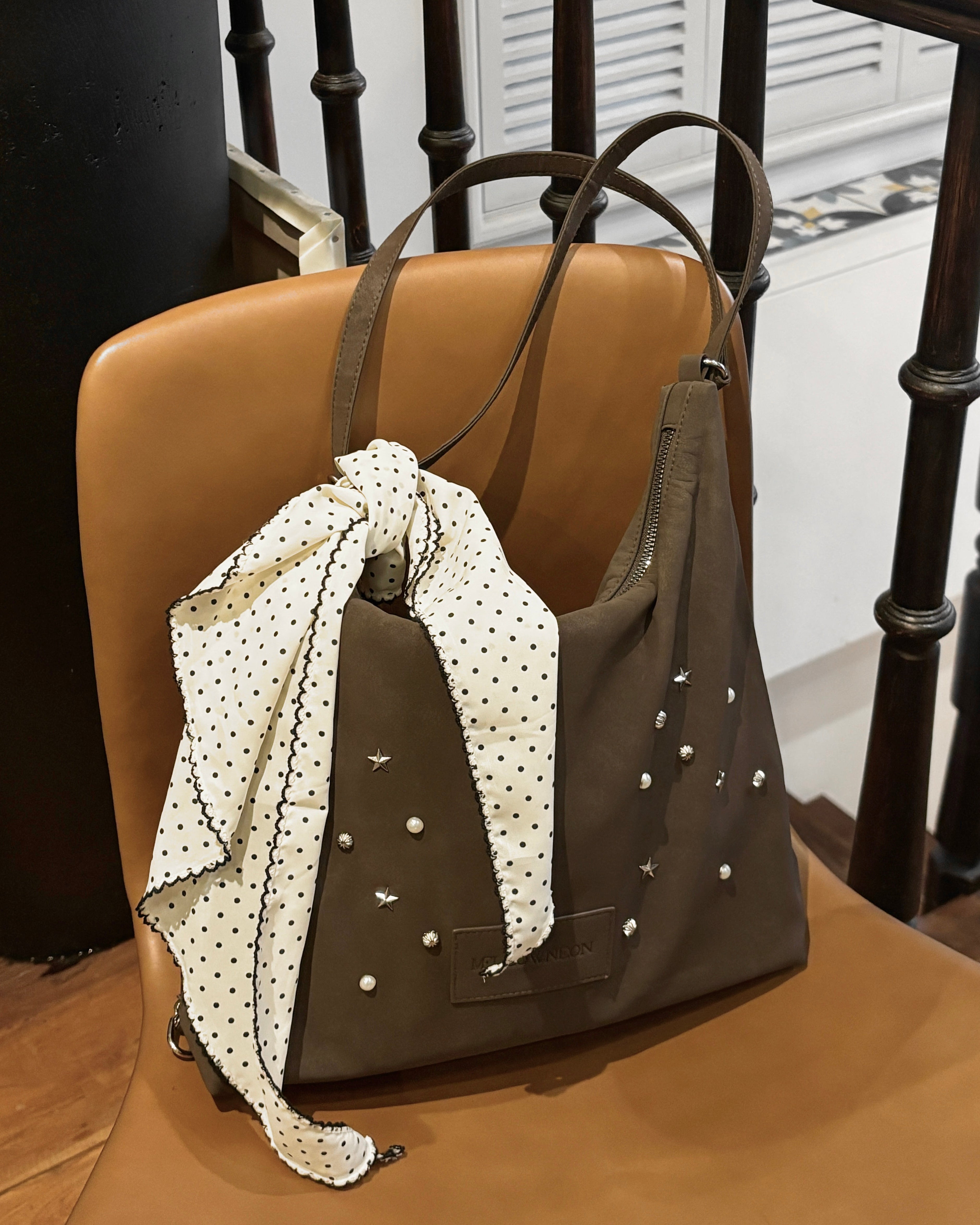 【予約】3wayスウェードライクスタッズバッグ