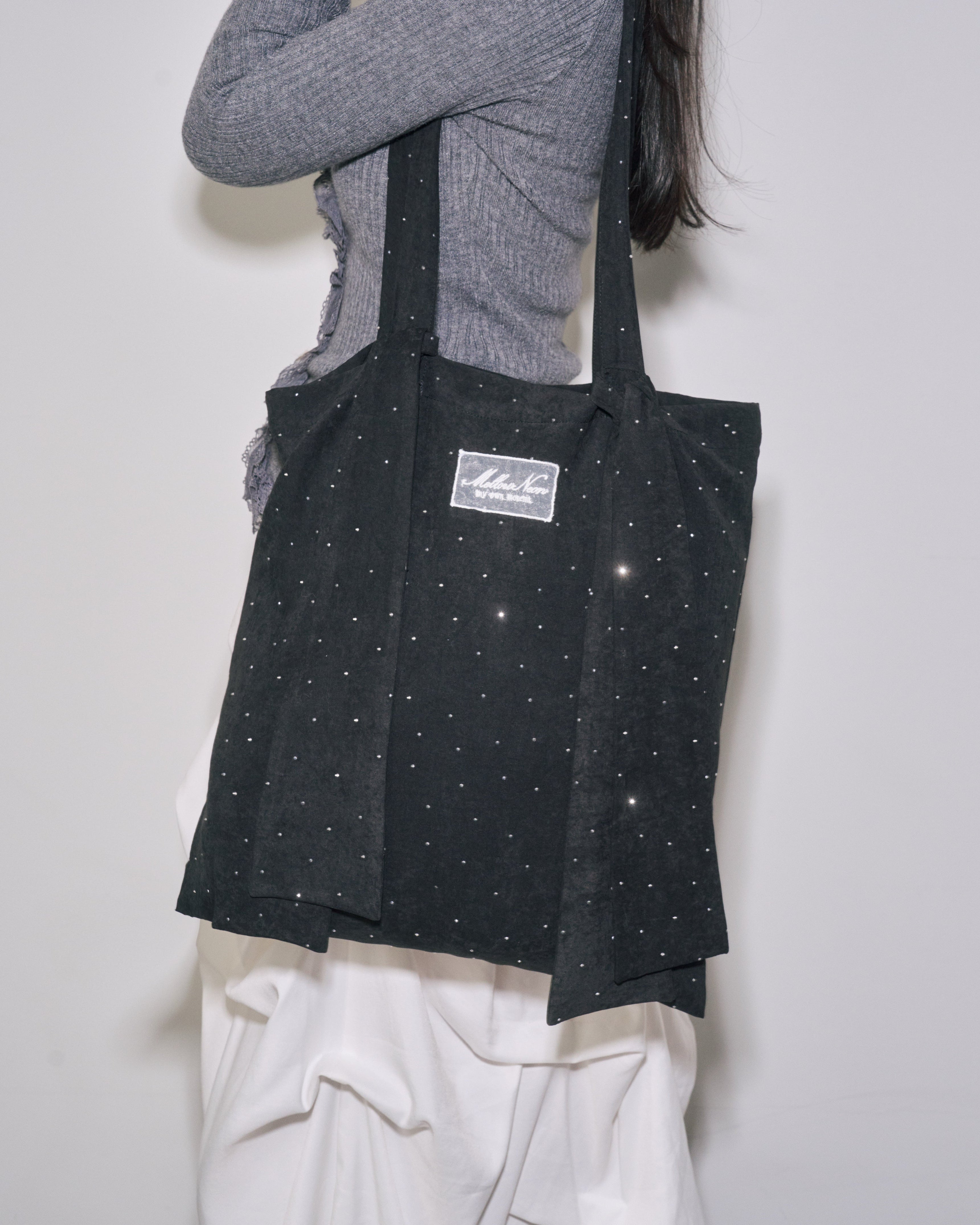 Bijou ribbon tote bag