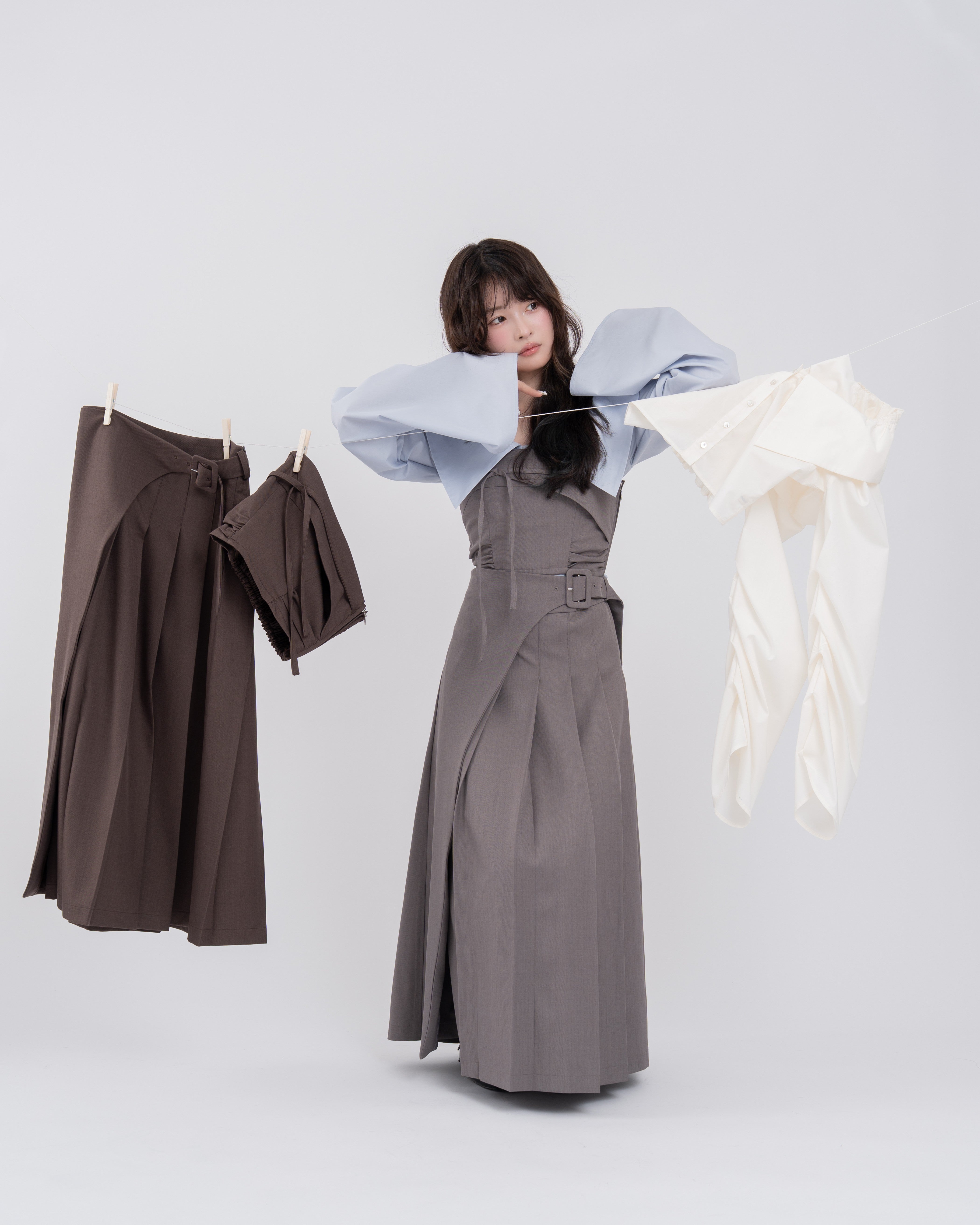 ビスチェプリーツスカートセットアップ