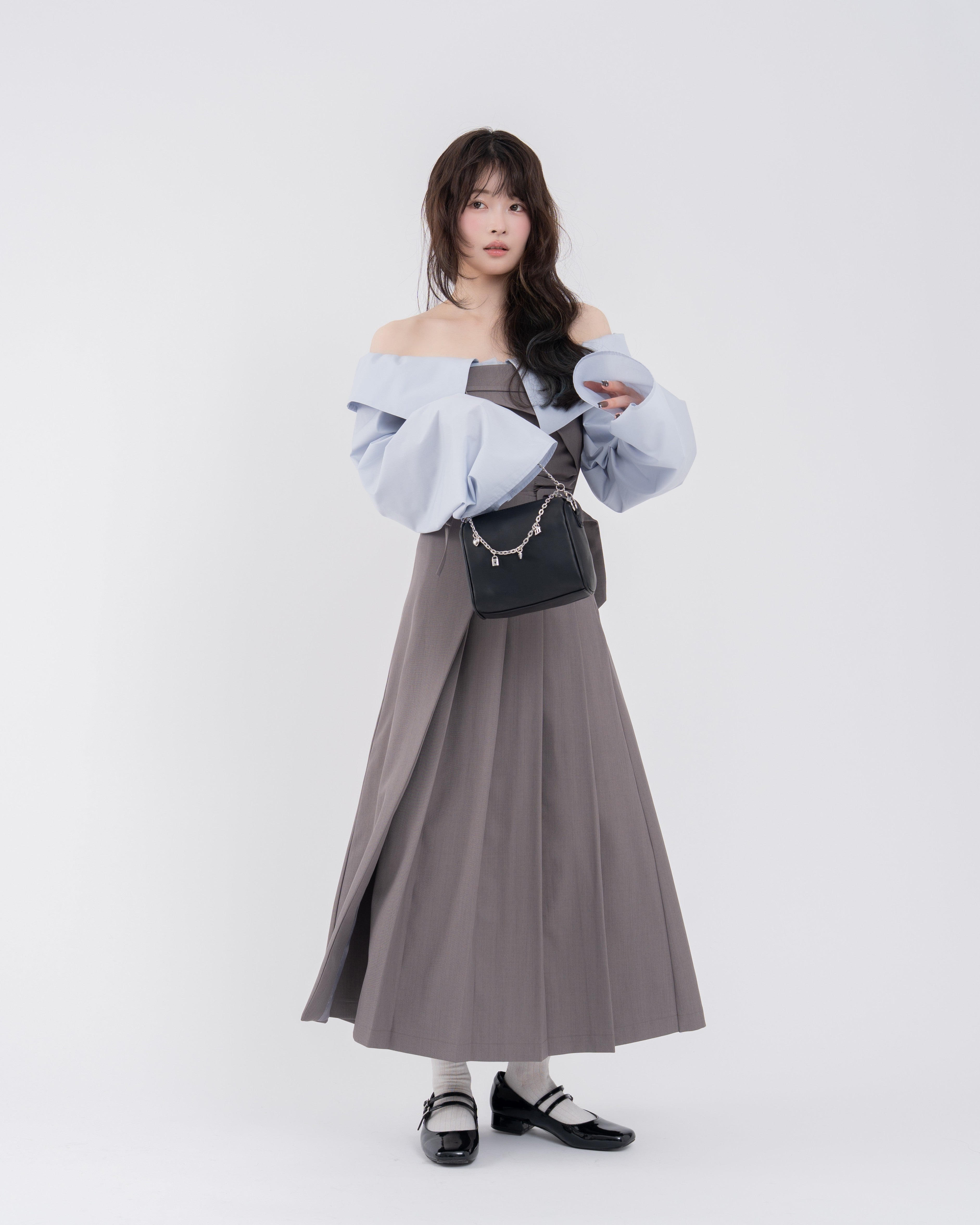 ビスチェプリーツスカートセットアップ