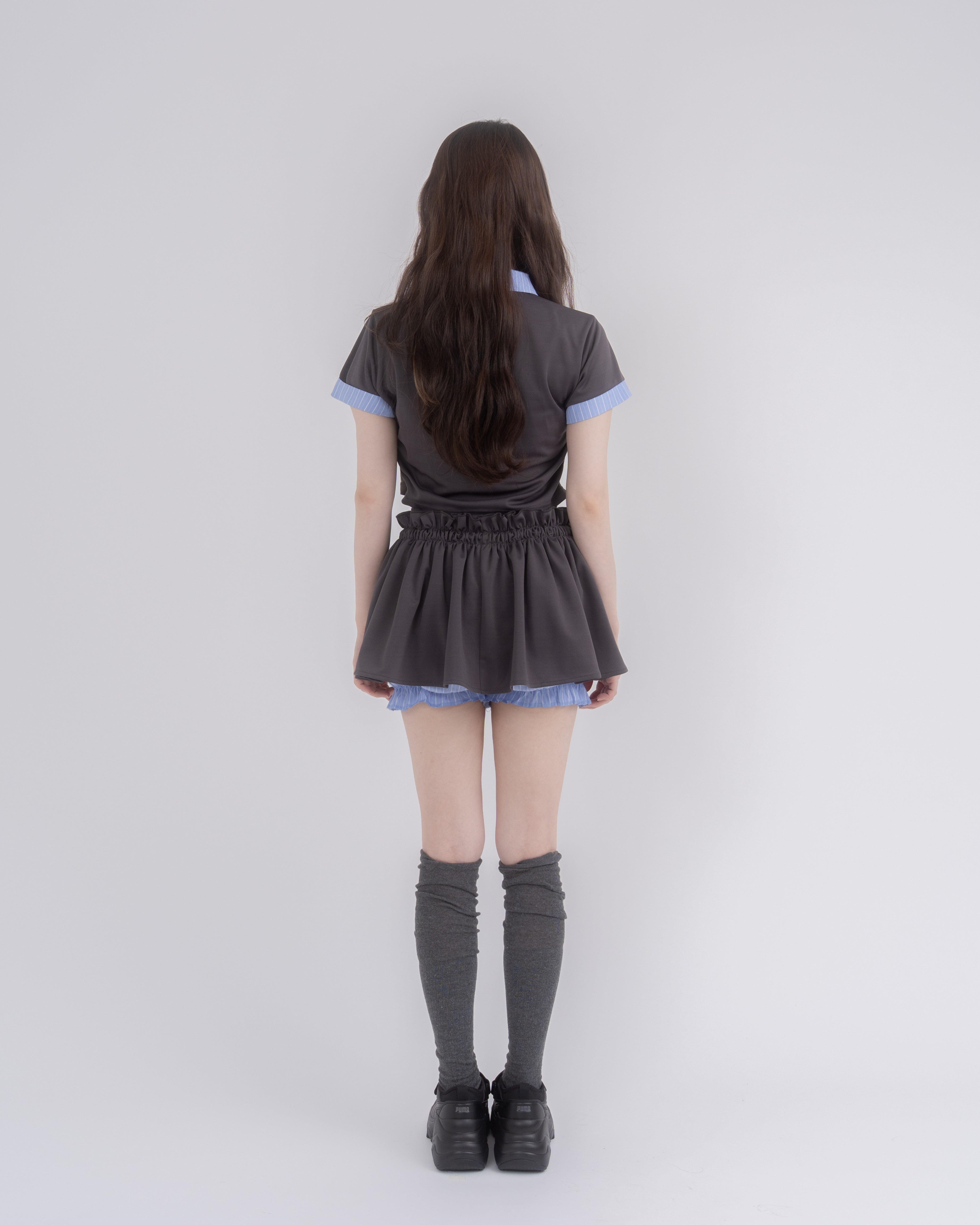 【予約】ダブルウエストスカート&ポロセットアップ