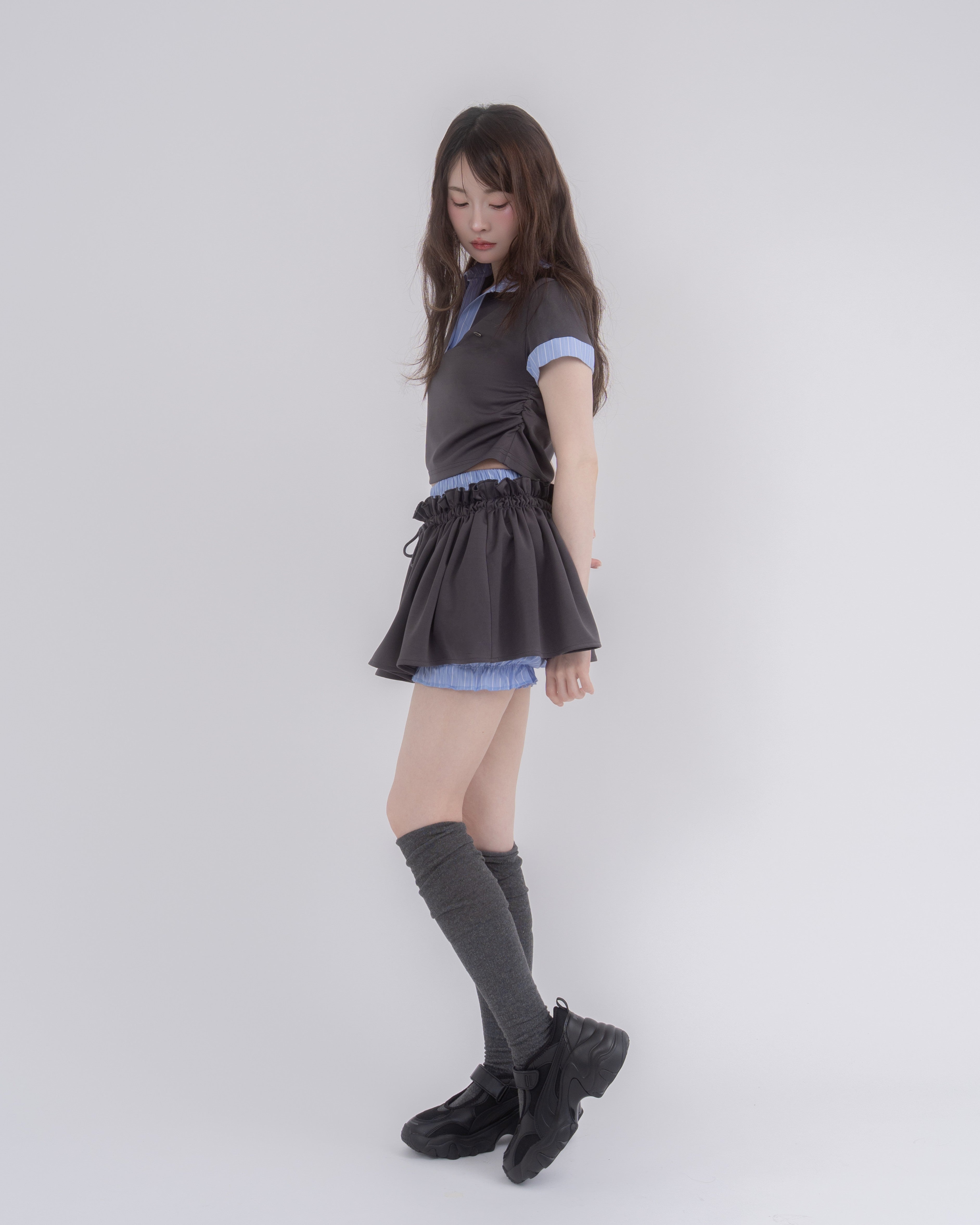 【予約】ダブルウエストスカート&ポロセットアップ