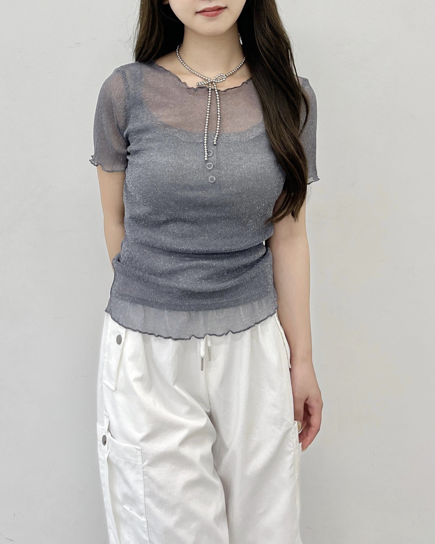 Glitter Sheer T-shirt