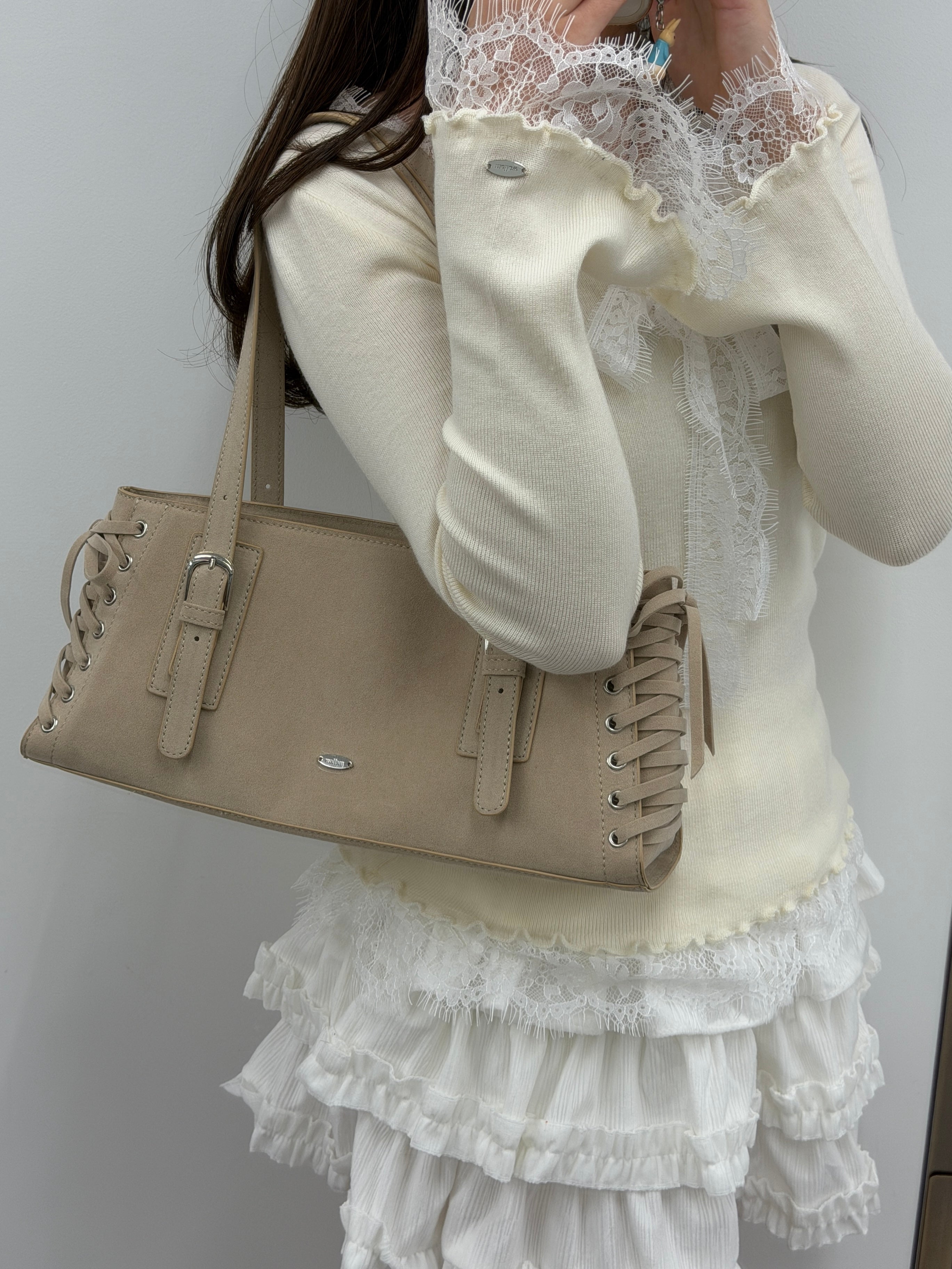 レースタイドッキングニット