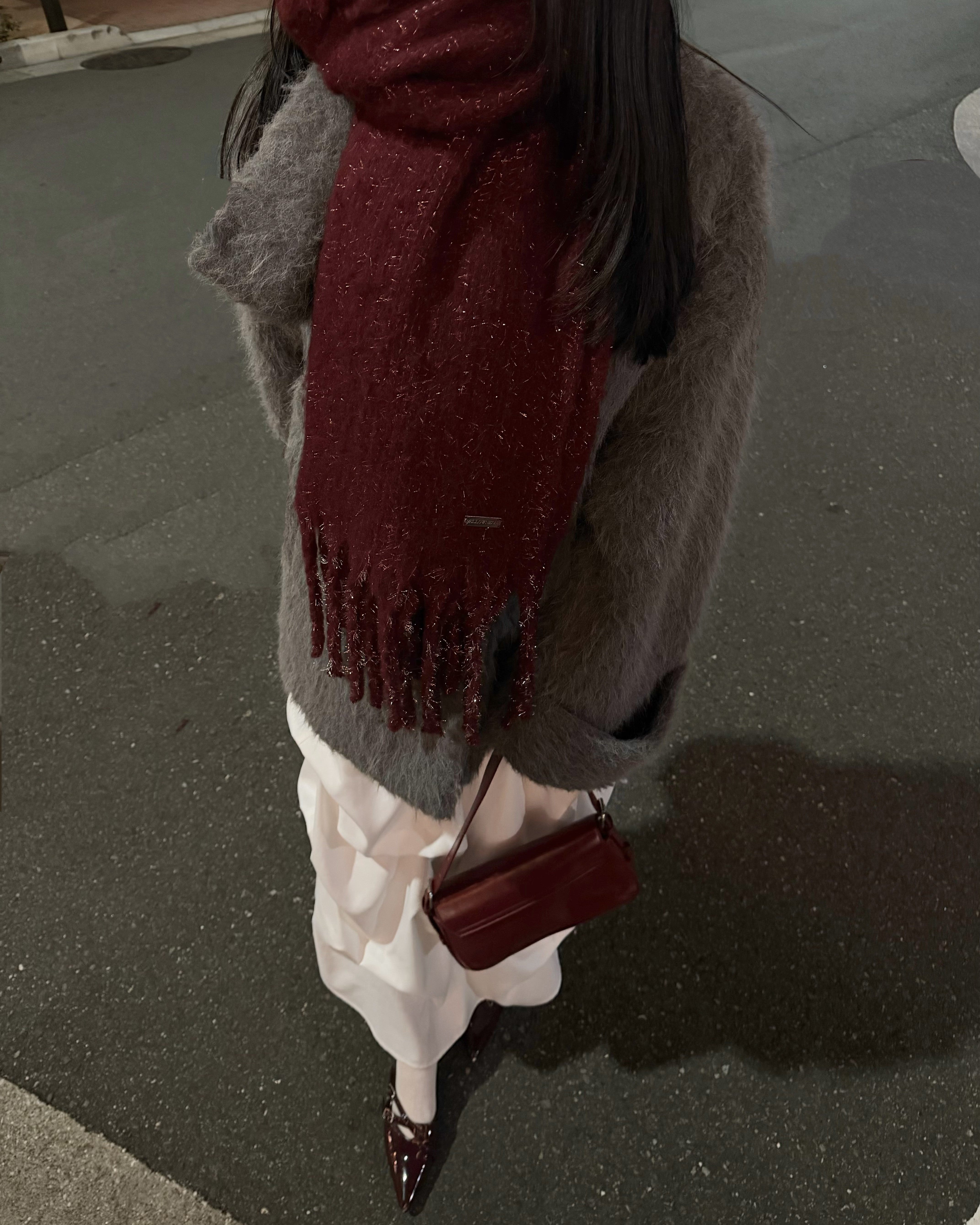 【一部予約】グリッターラメボリュームマフラー