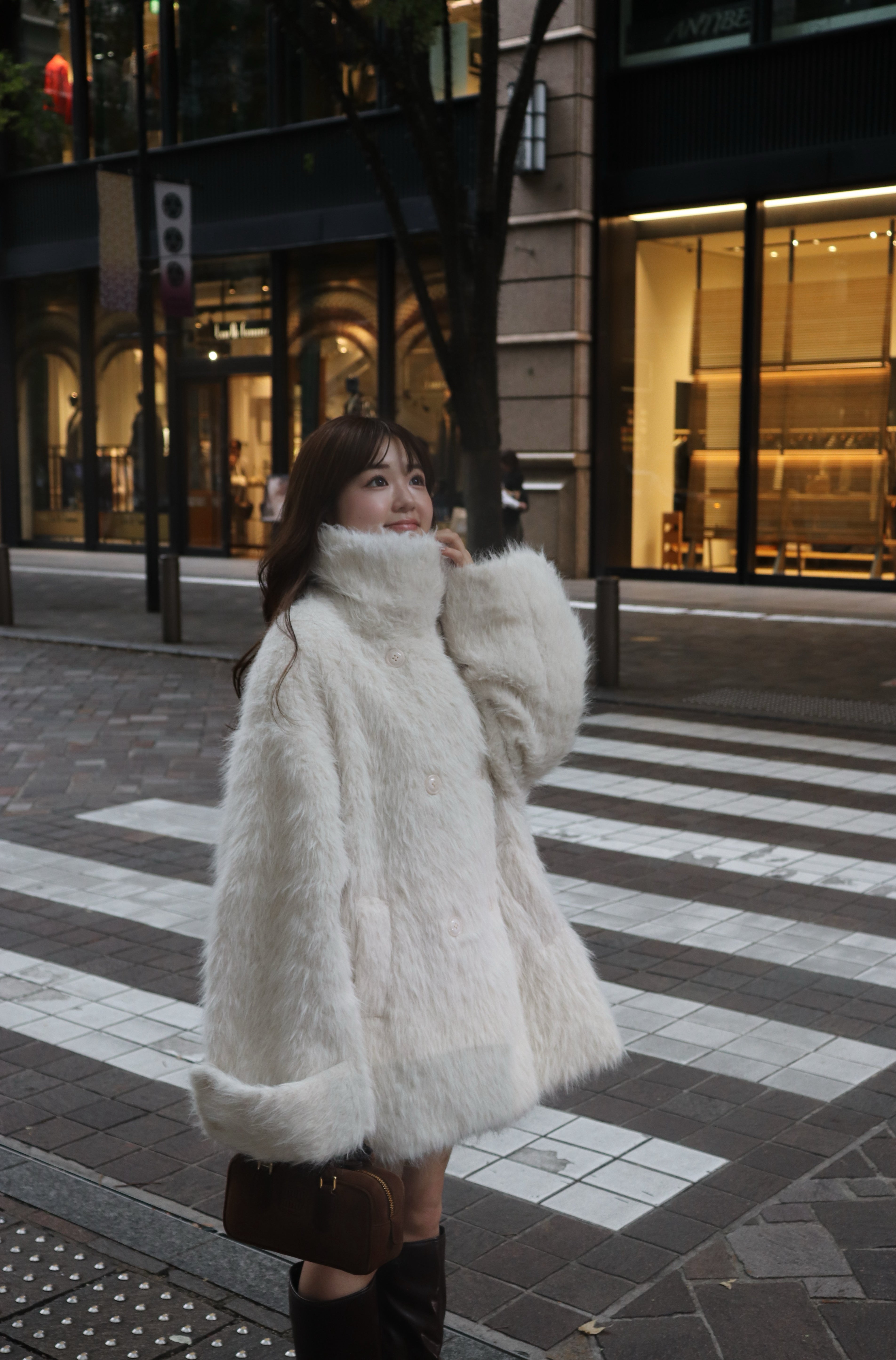 3way攤位衣領毛茸茸的外套