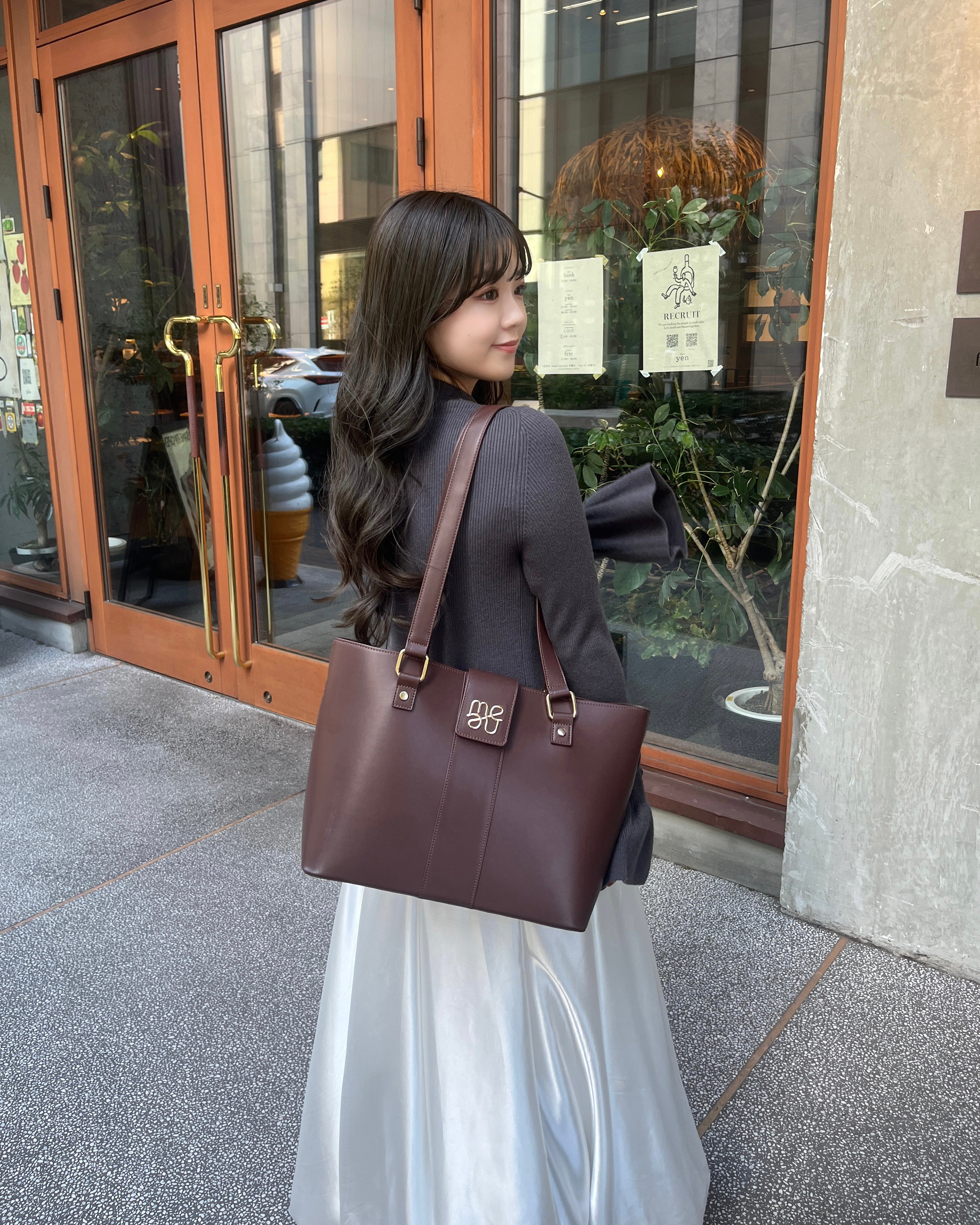 2way A4 logo belt bag