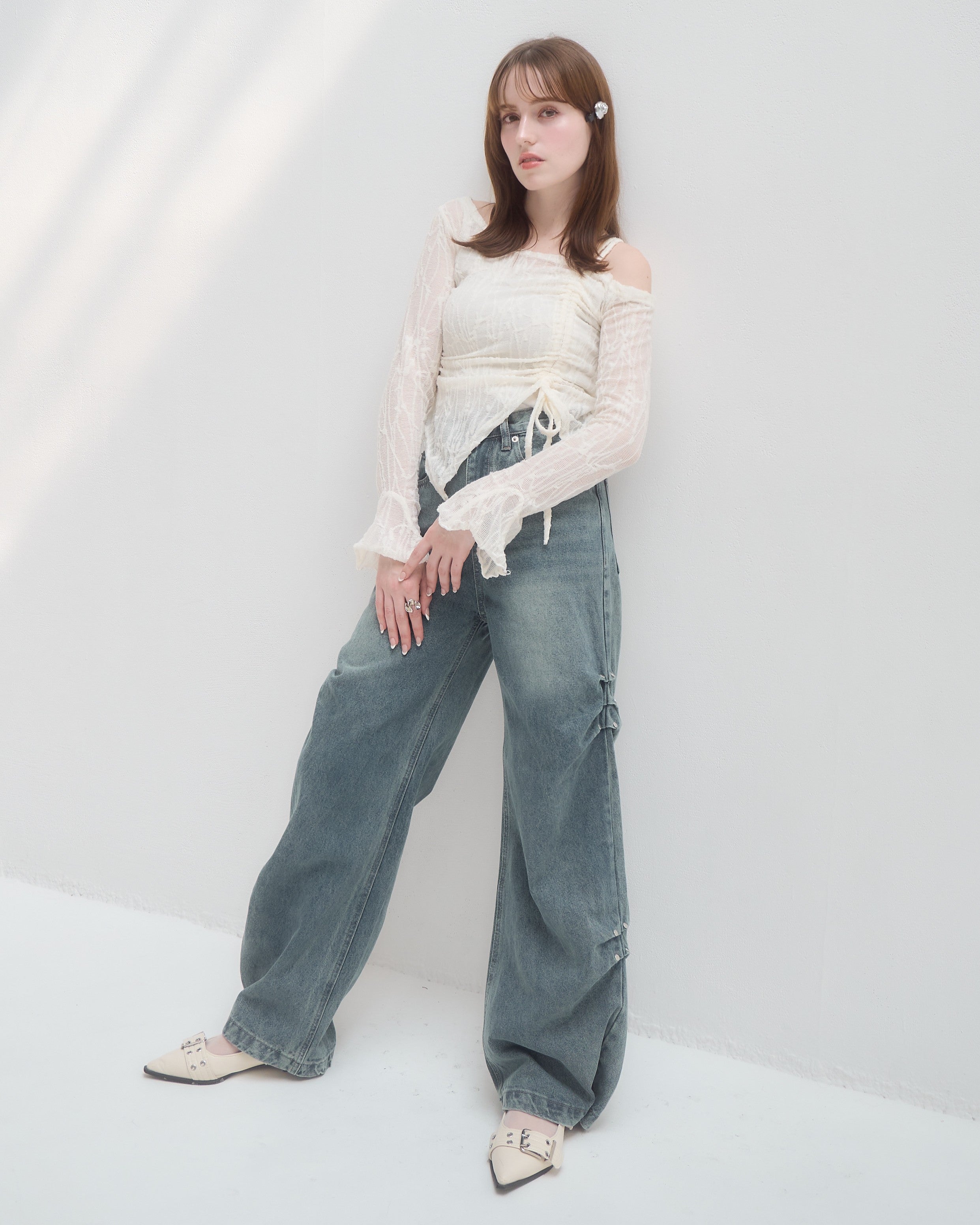 model:155cm/インディゴブルー