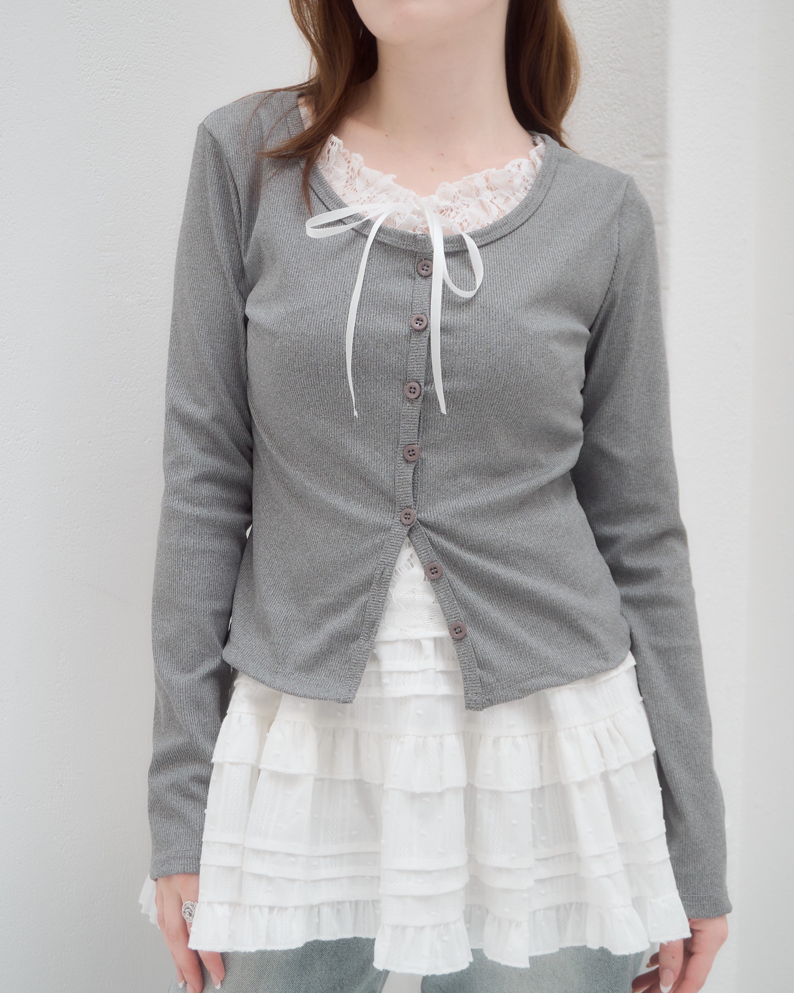 model:160cm/グレー