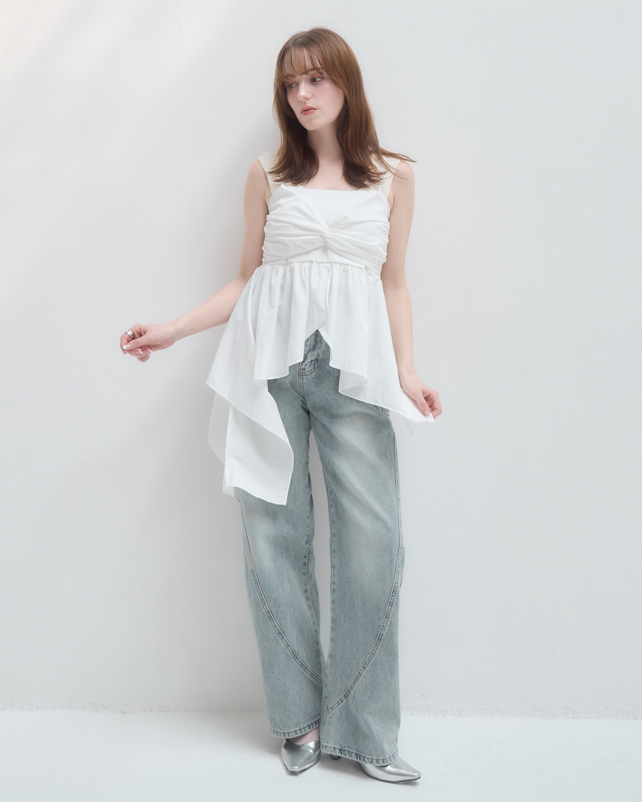 model:160cm/ライトブルーL