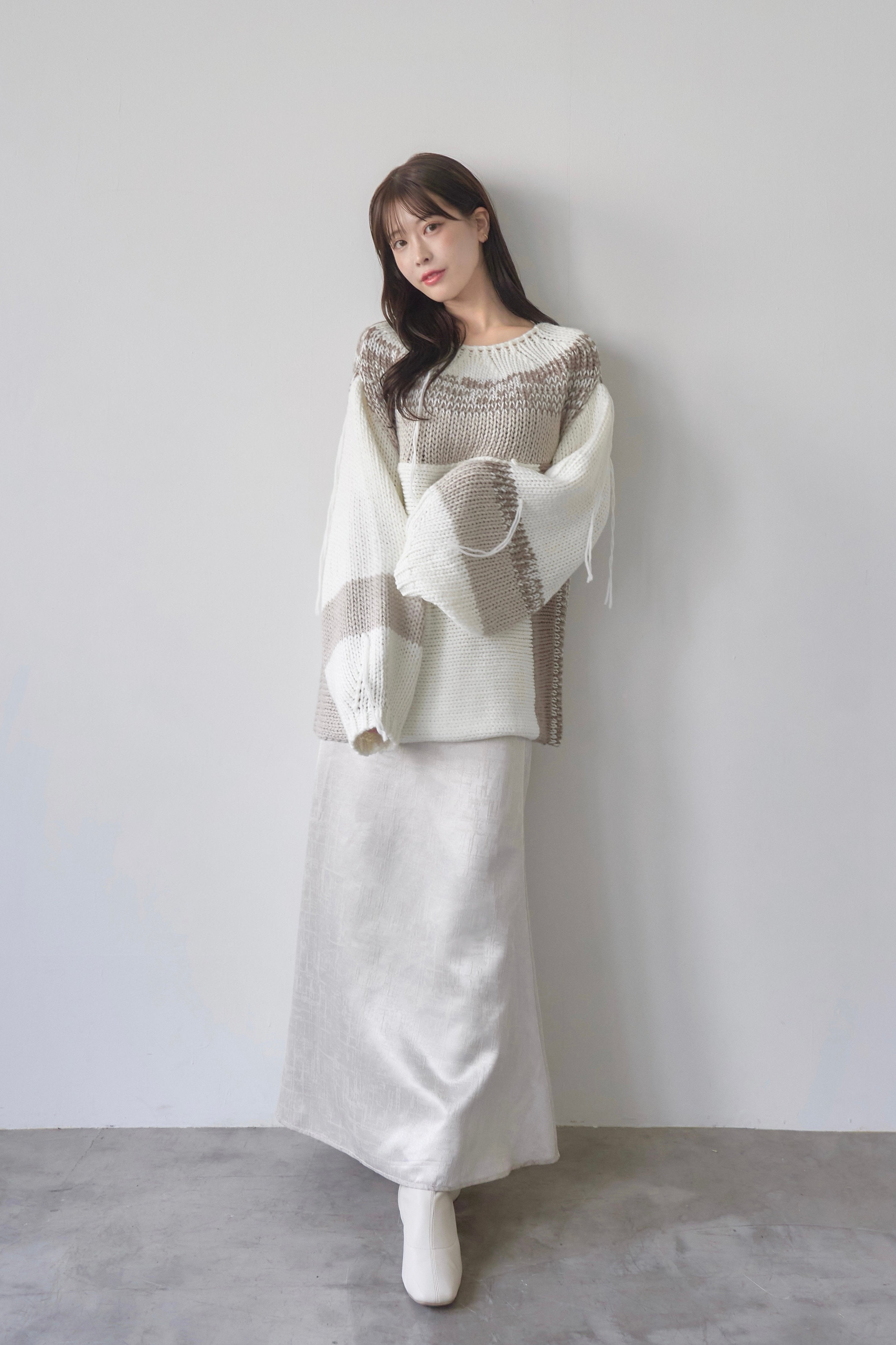 model:162cm / ベージュ(裏)M(1)