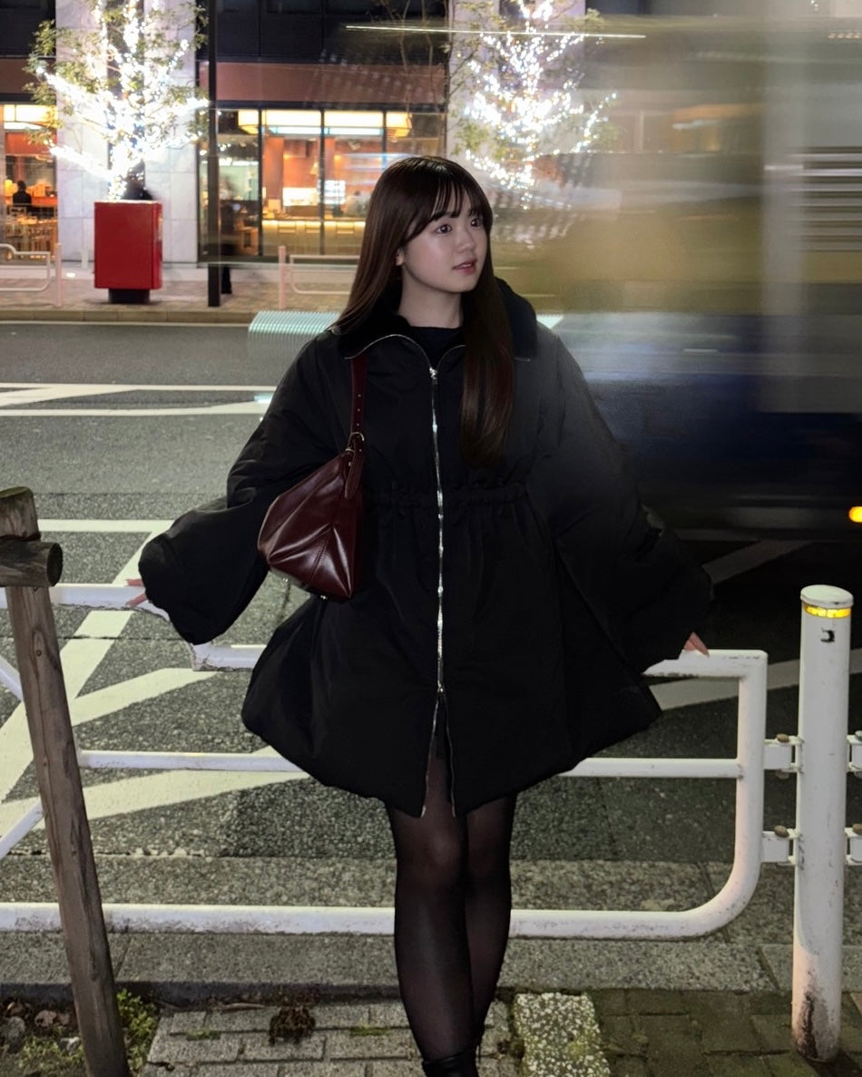 3wayドロスト中綿ダウンコート