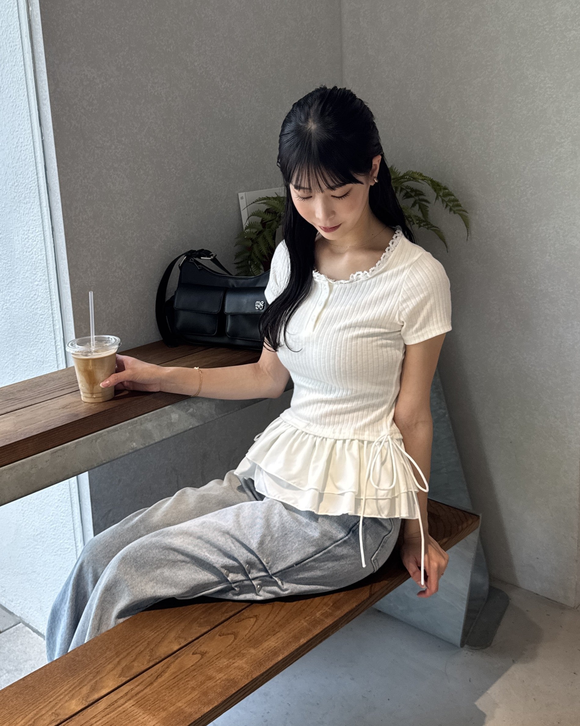 亨利·奈特褶邊對接頂部