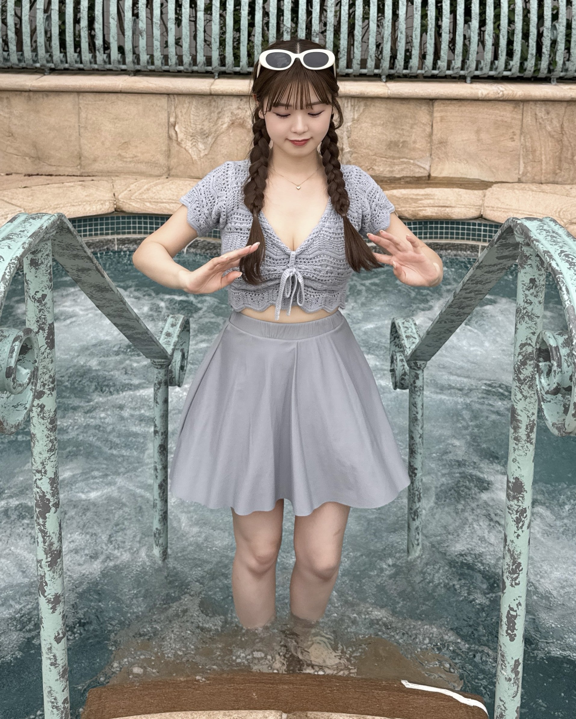 2wayクロシェ水着