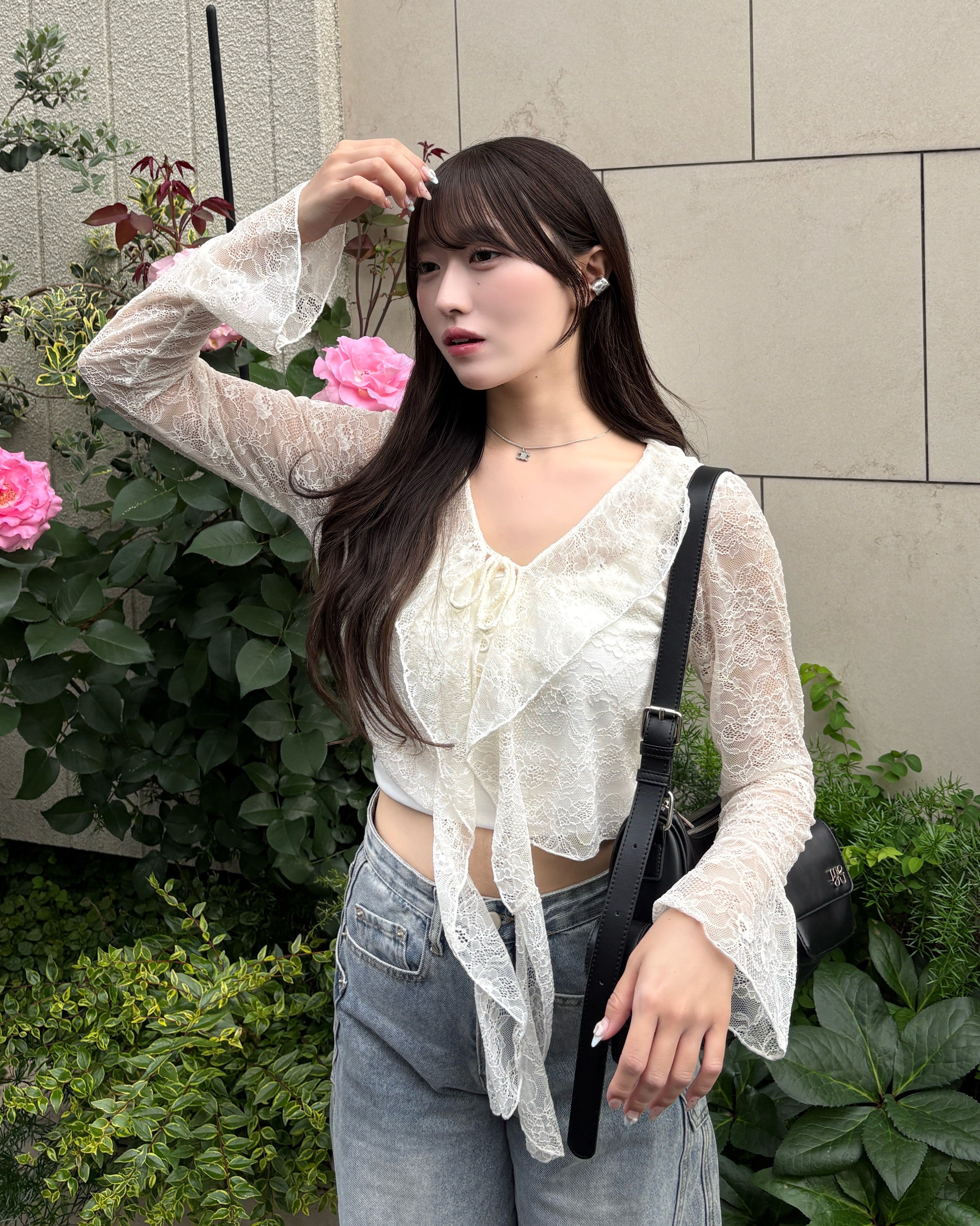 model:157cm/アイボリー