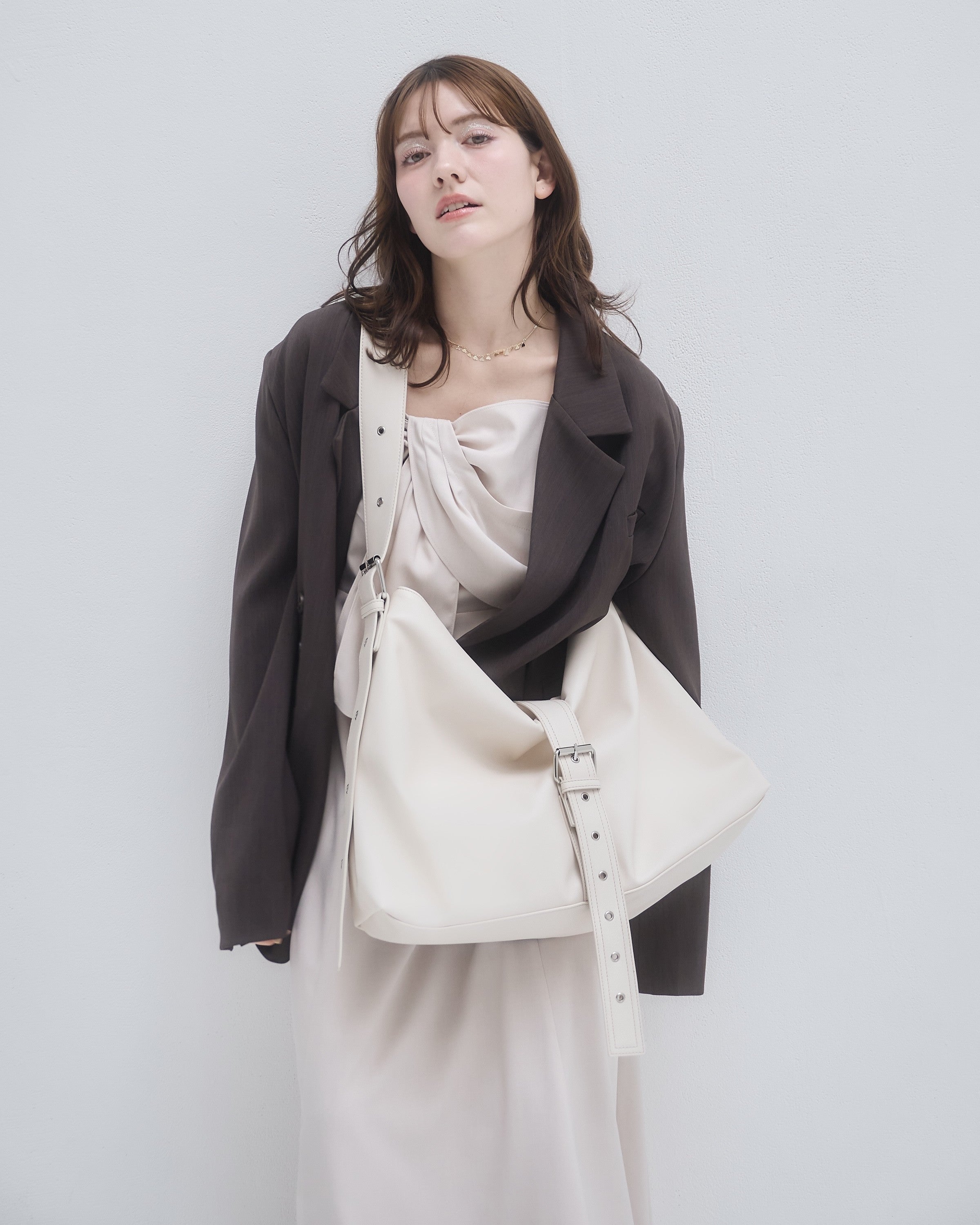A4 belt synthetic leather bag