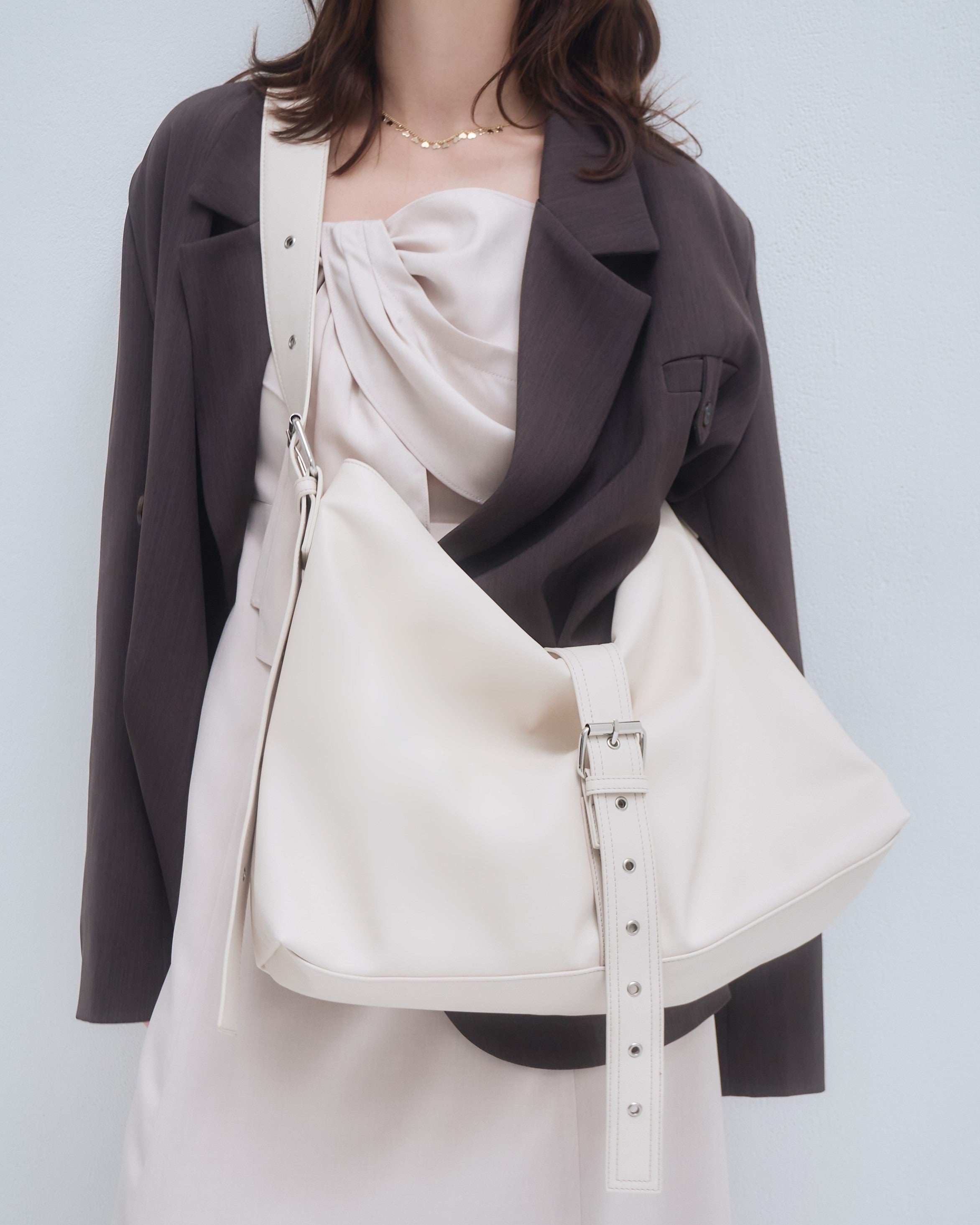 A4 belt synthetic leather bag