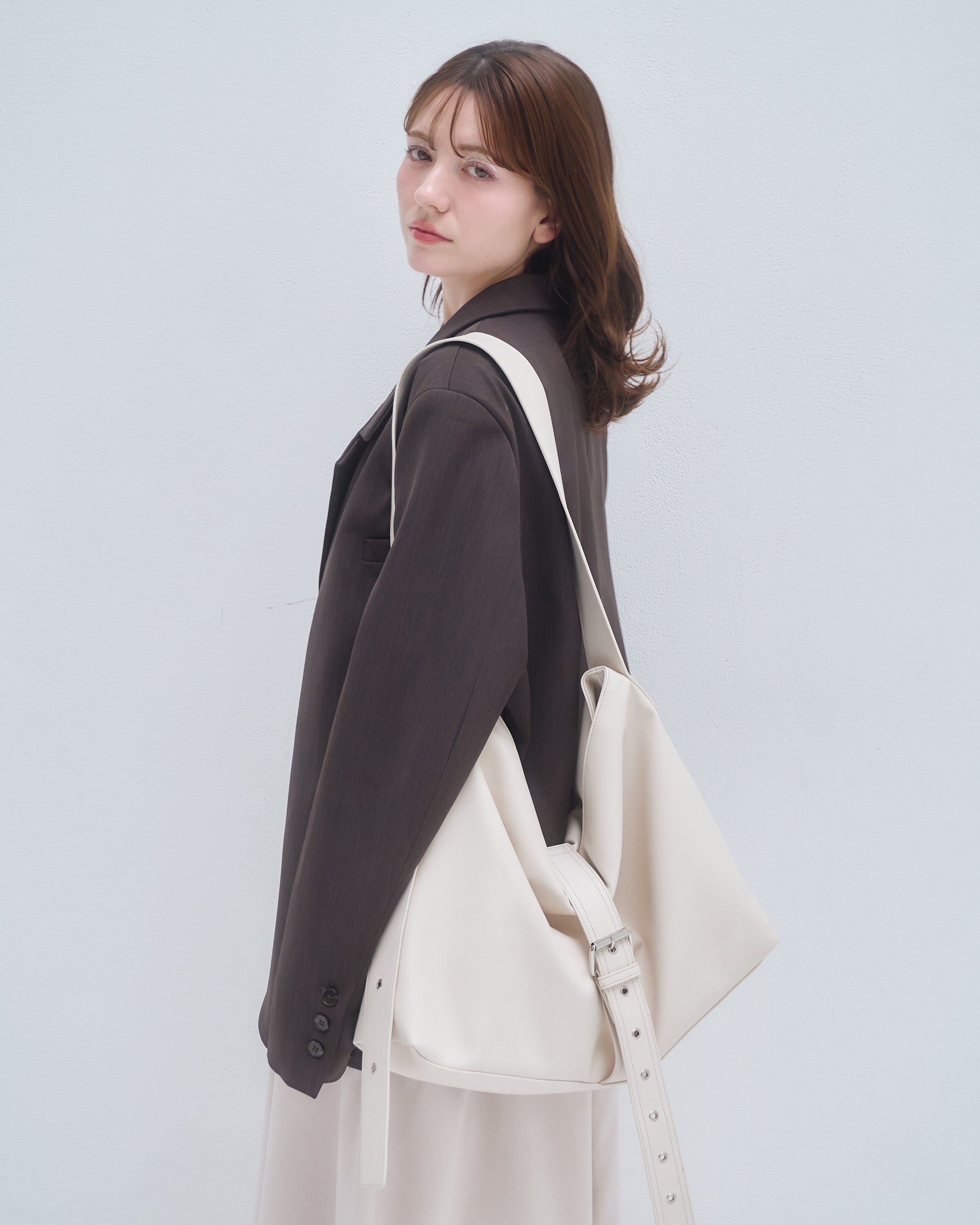 A4 belt synthetic leather bag