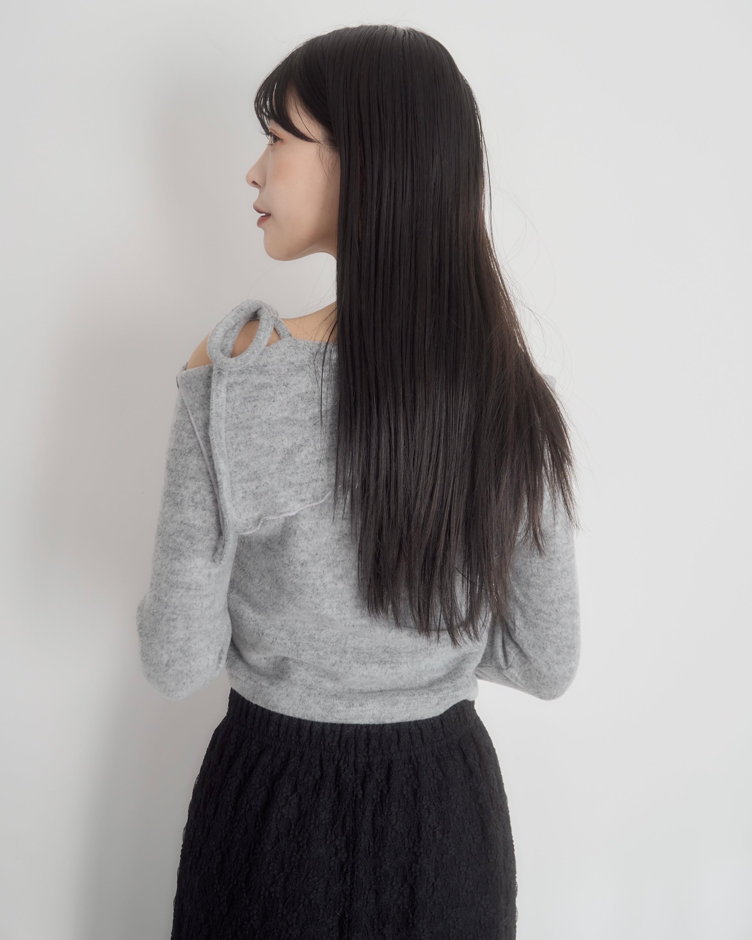 model:162cm/グレー