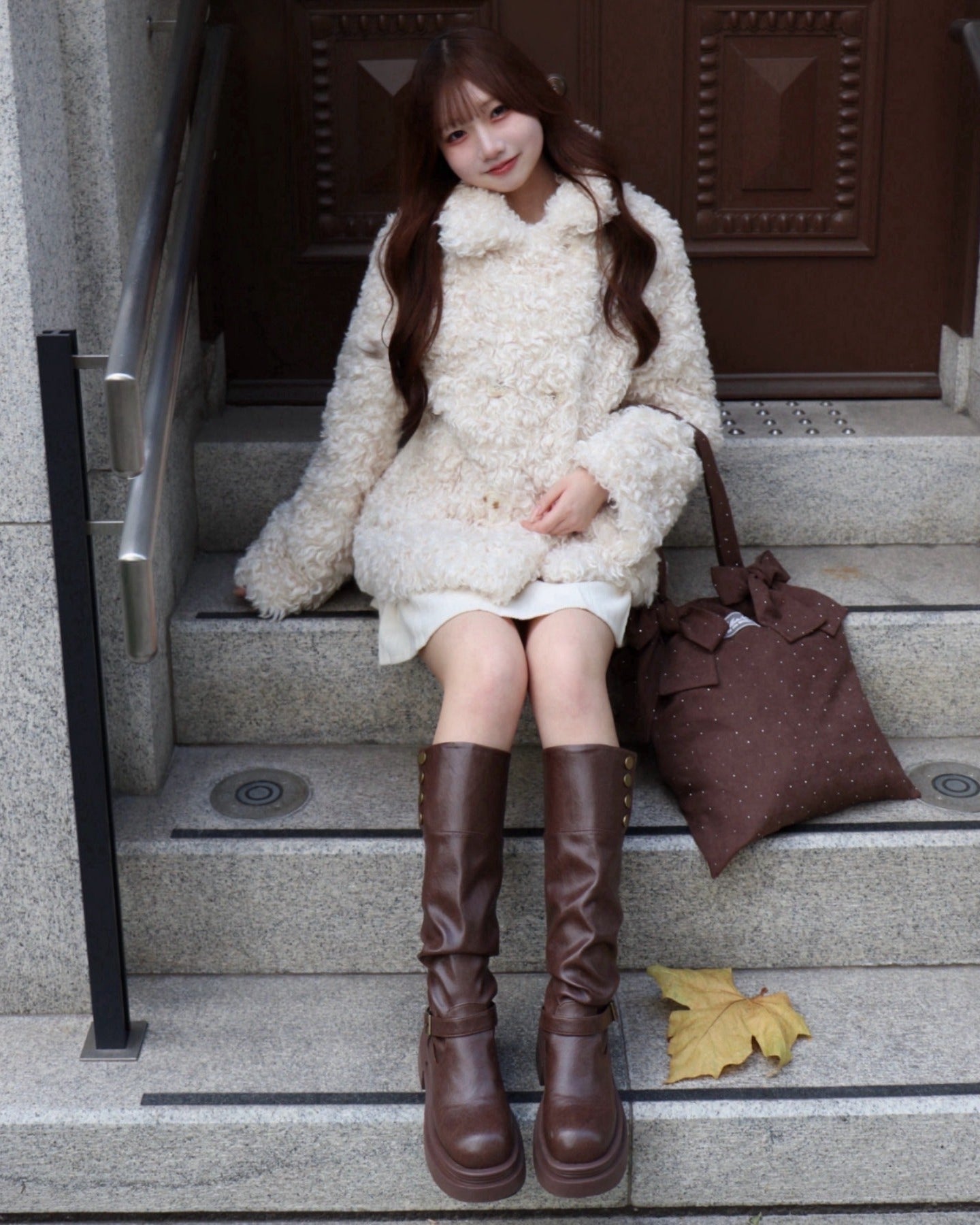 Bijou ribbon tote bag