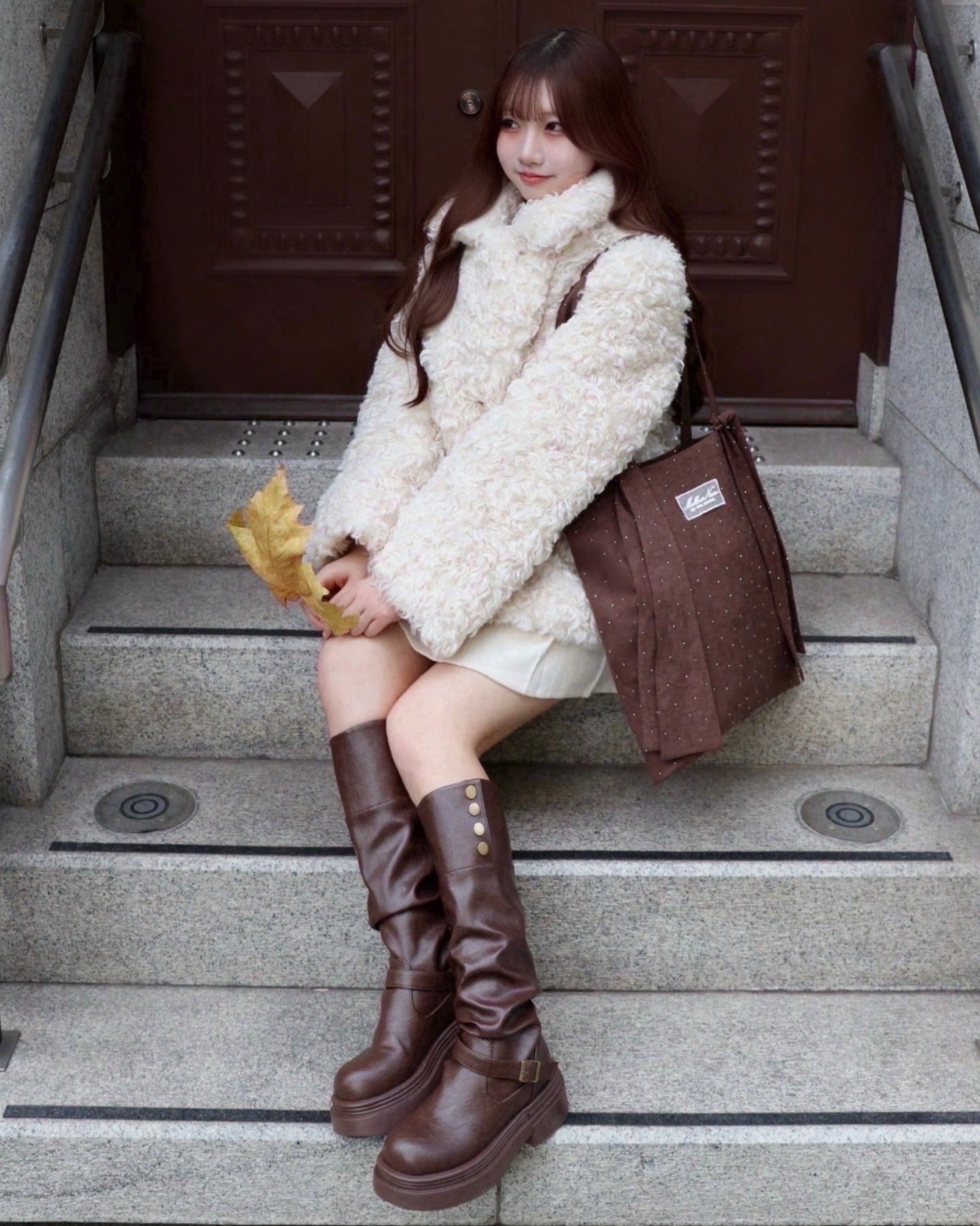 Bijou ribbon tote bag