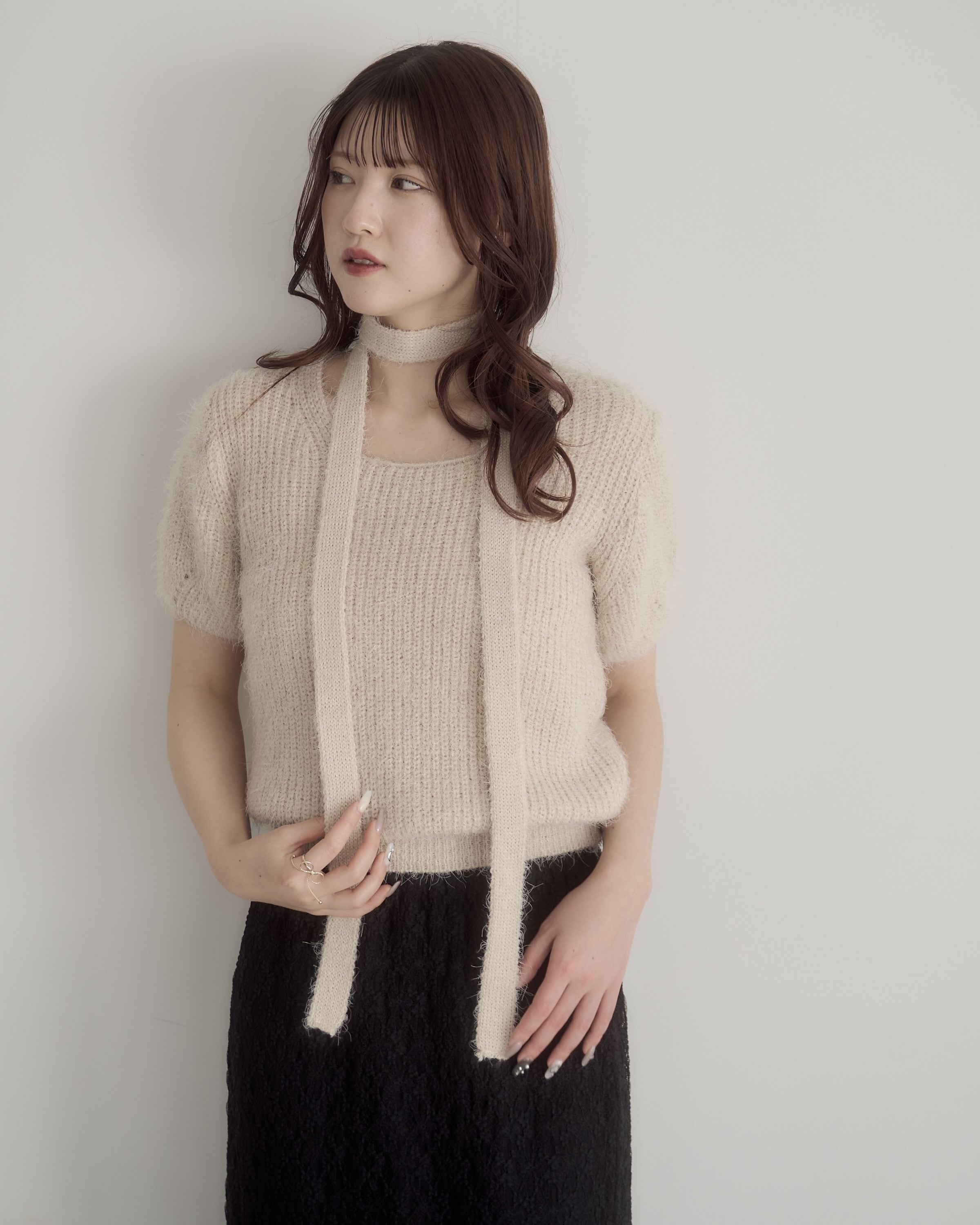 model:162cm/ベージュ