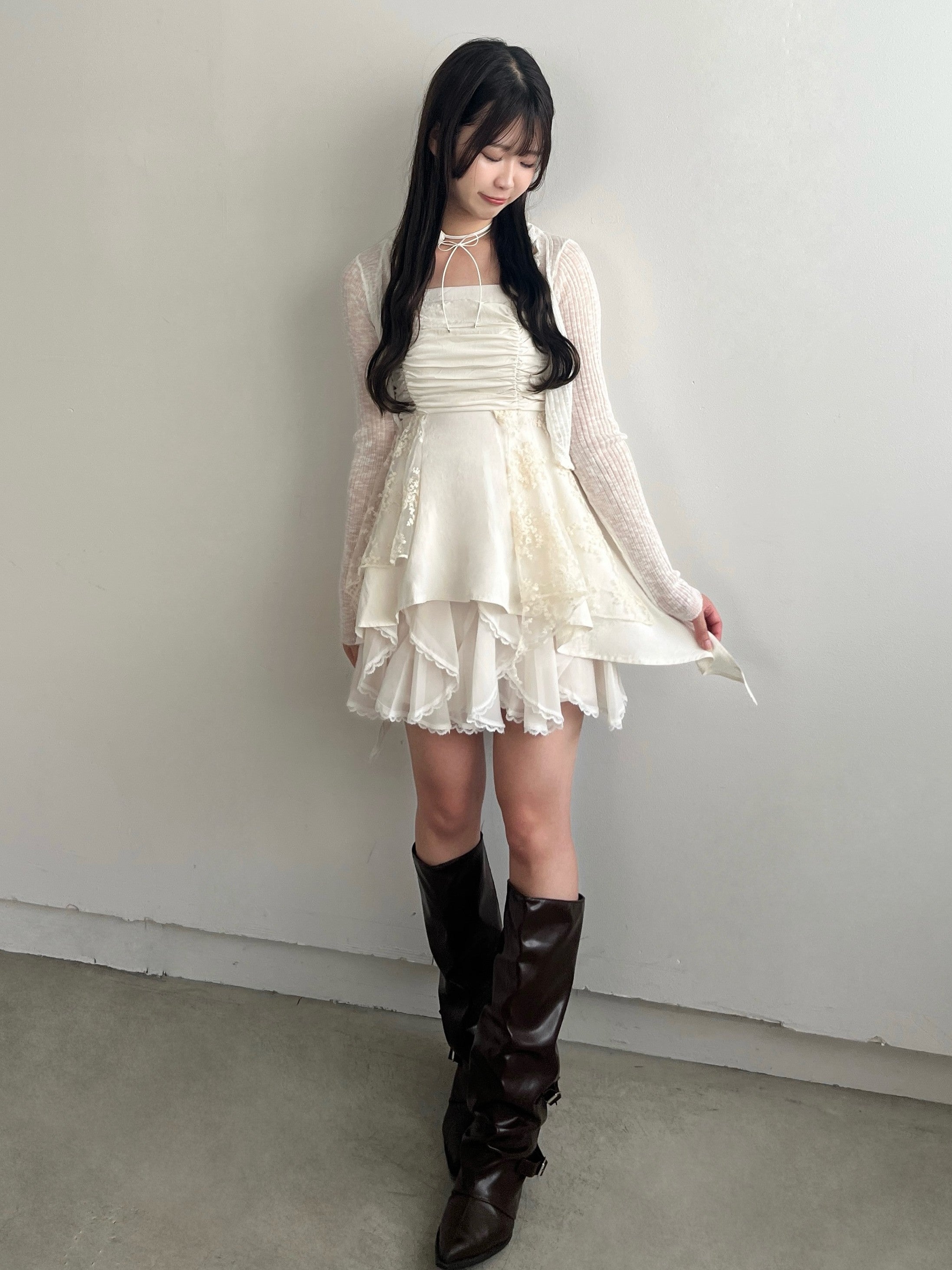 model:154cm/ライトベージュ