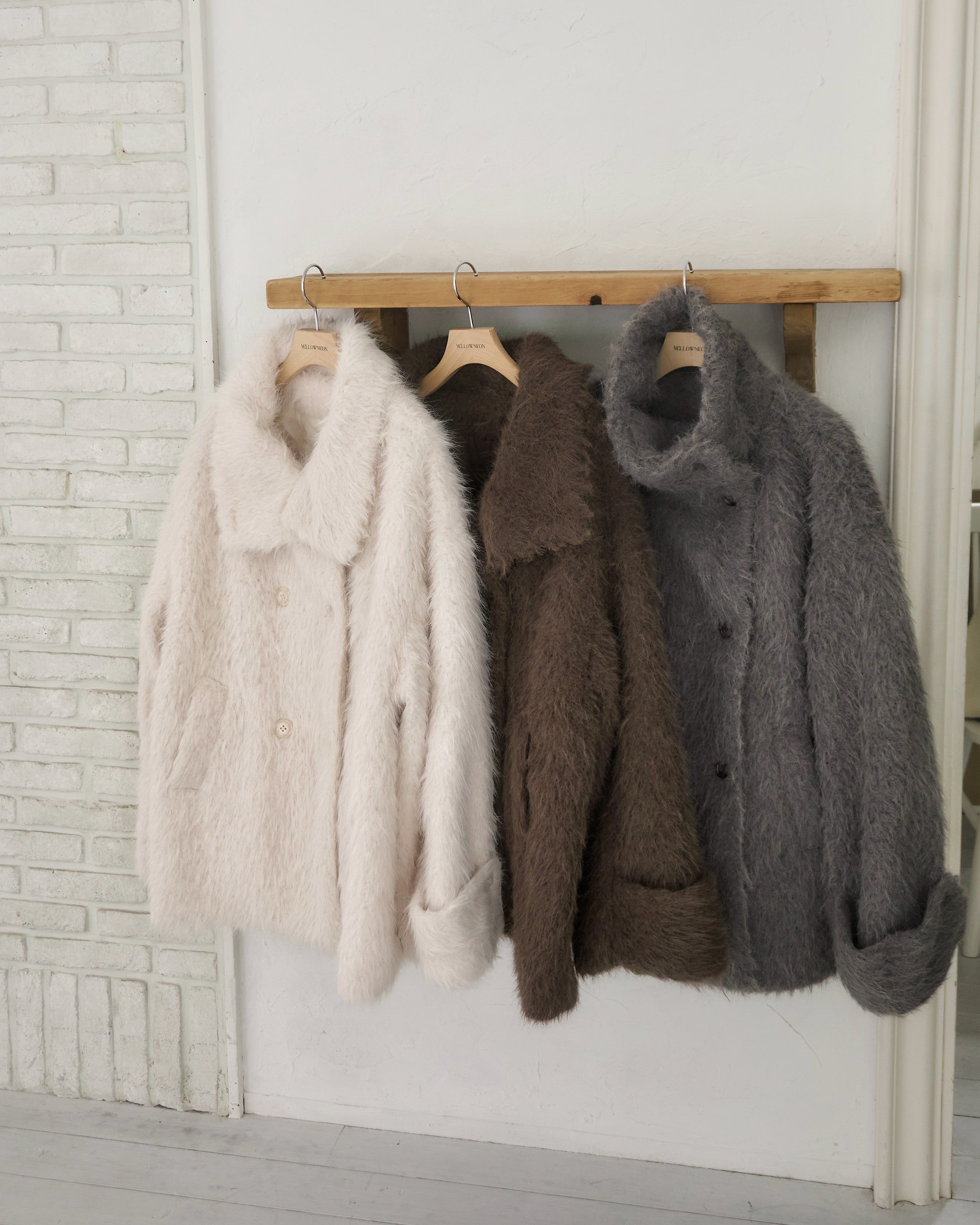 3wayスタンドカラーシャギーコート｜MELLOWNEON (メロウネオン) 公式サイト