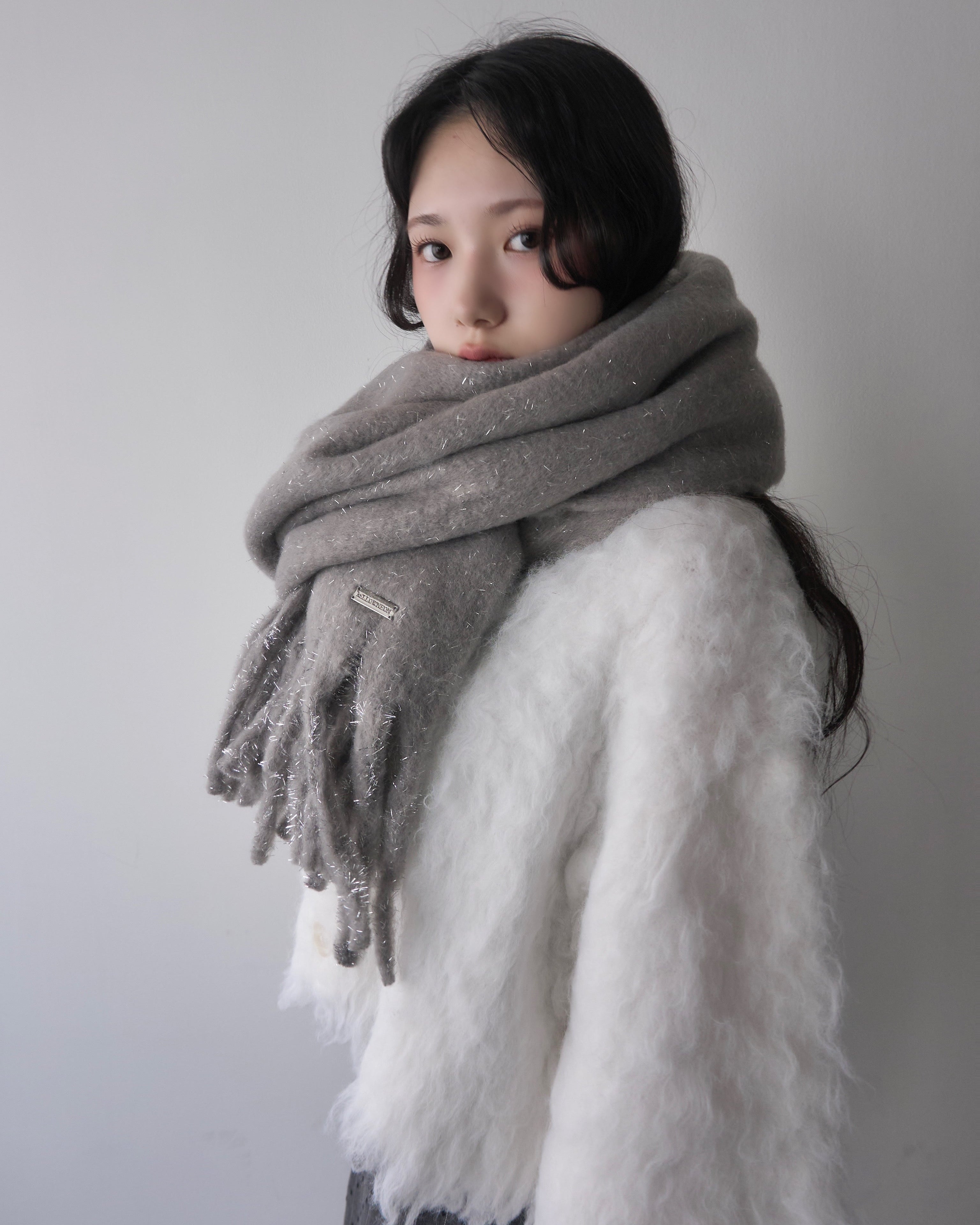 12月下旬お届け予約】グリッターラメボリュームマフラー｜MELLOWNEON