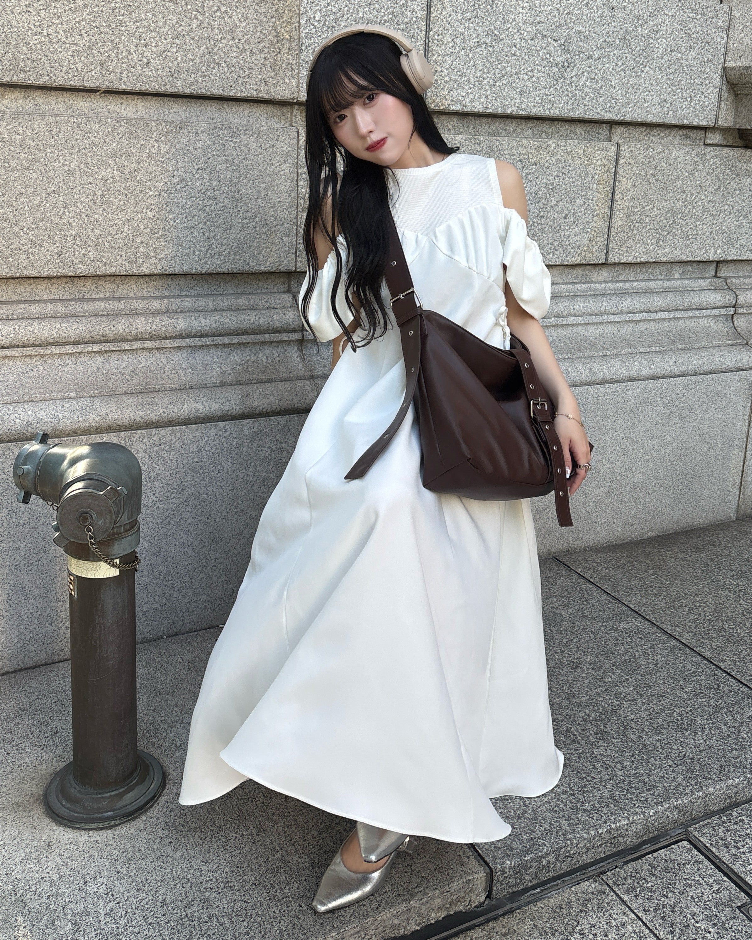 A4 belt synthetic leather bag