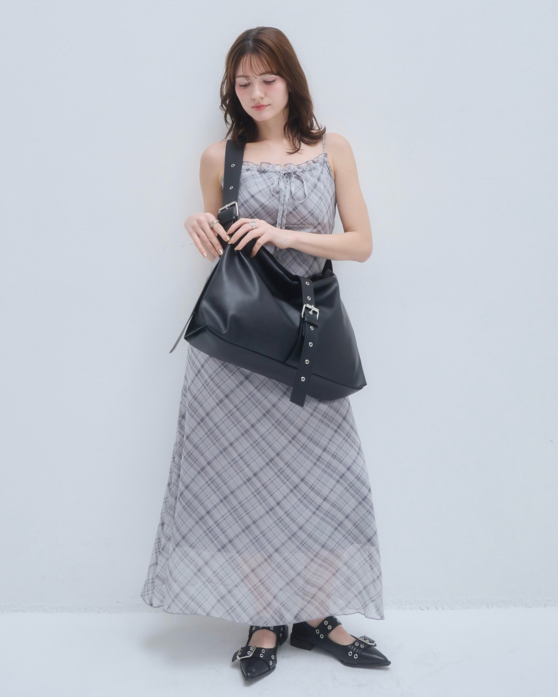 A4 belt synthetic leather bag