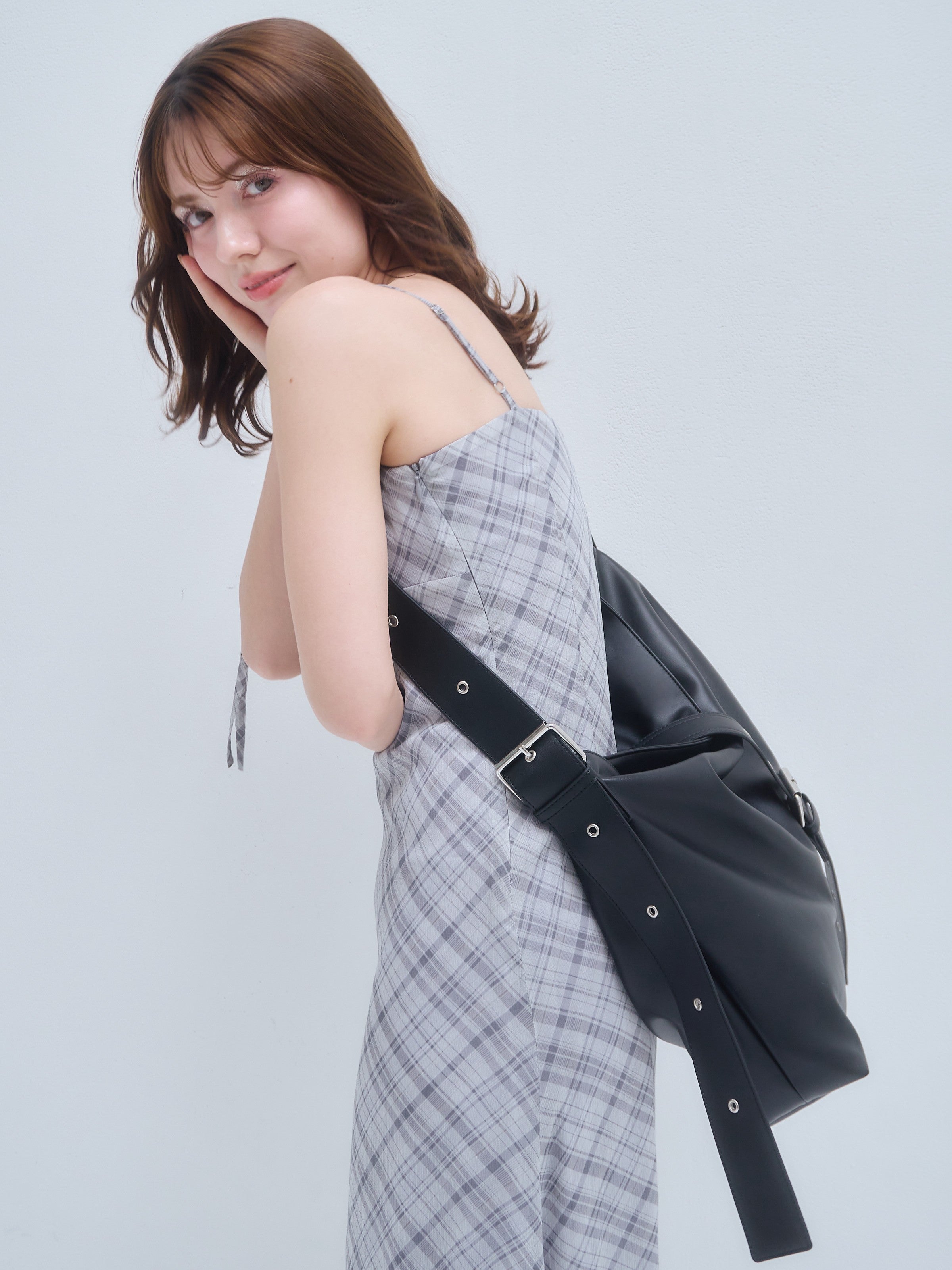 A4 belt synthetic leather bag