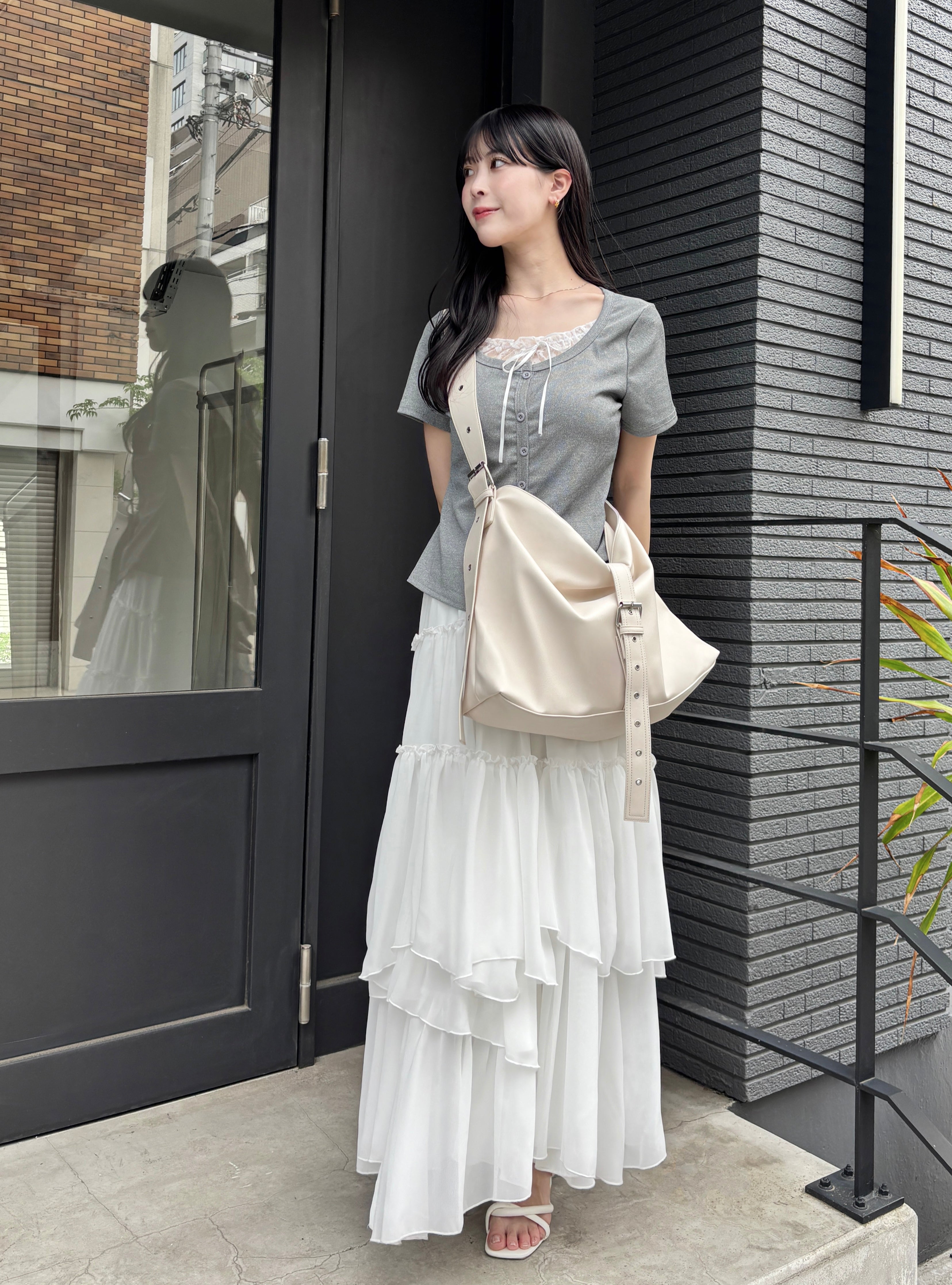 A4 belt synthetic leather bag