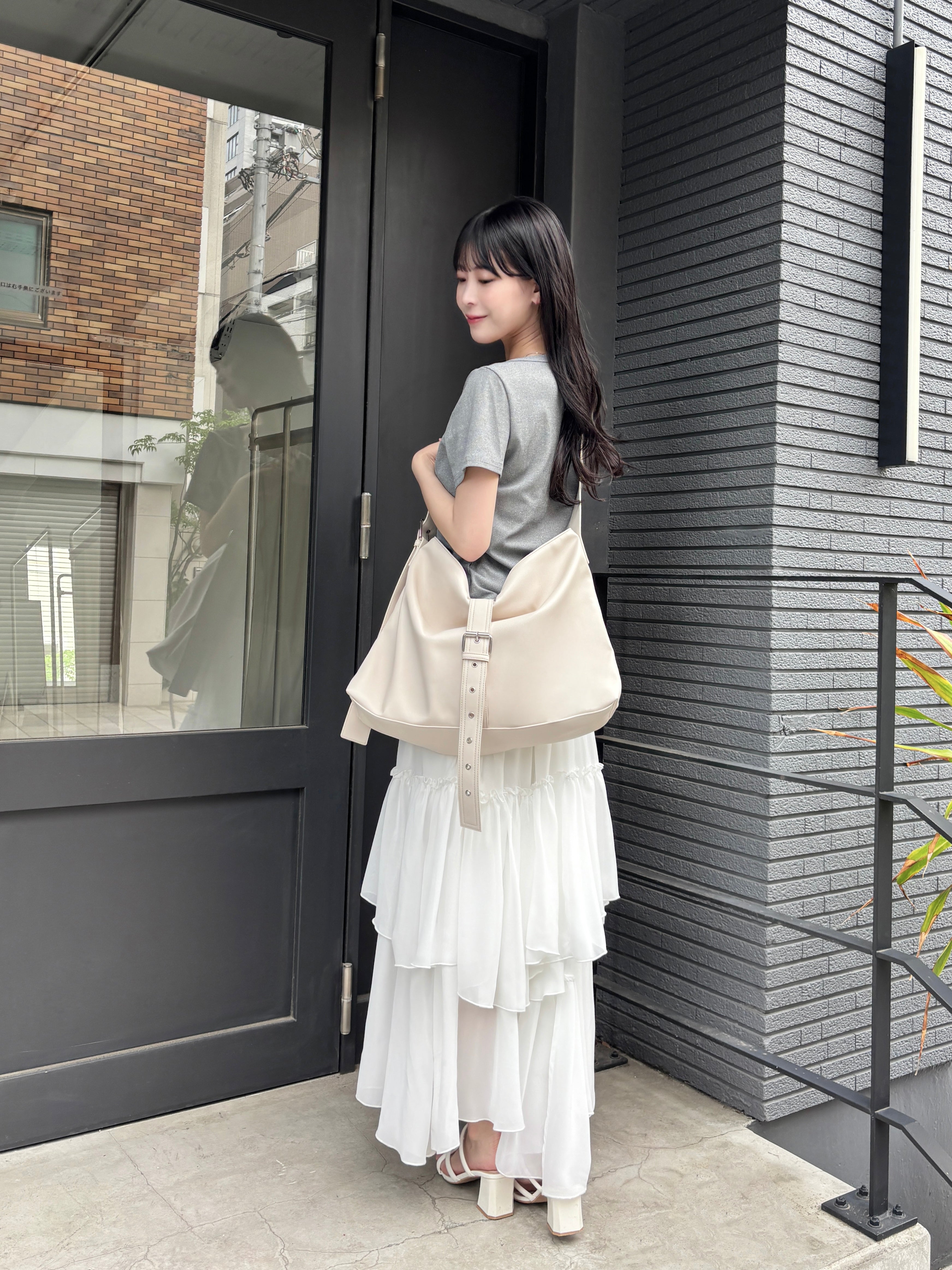 A4 belt synthetic leather bag