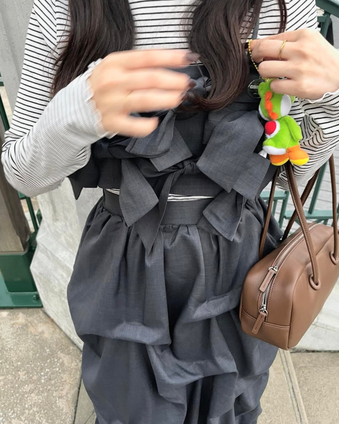 リボンビスチェタックスカートセットアップ｜MELLOWNEON (メロウネオン