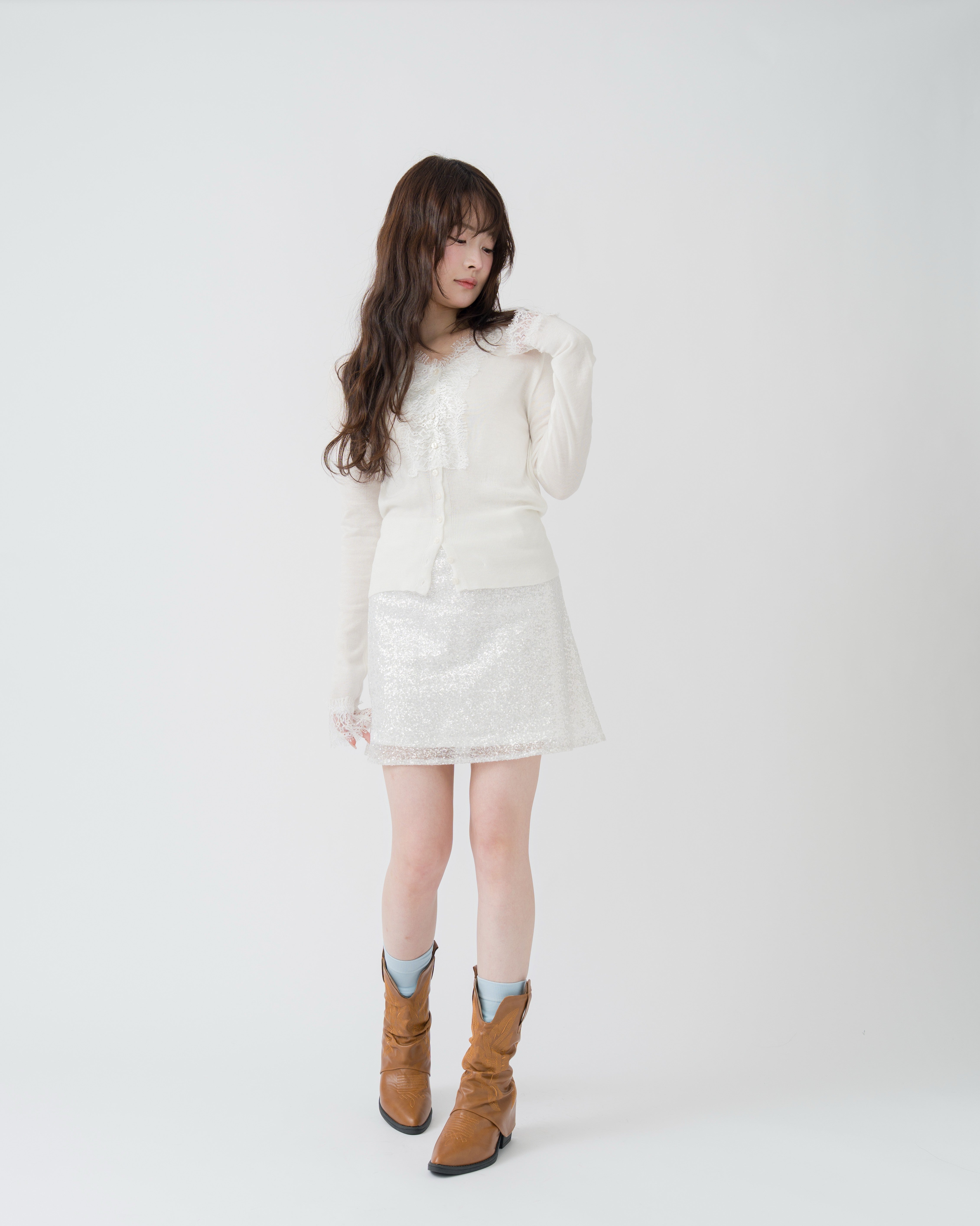 スパンコールミニスカート