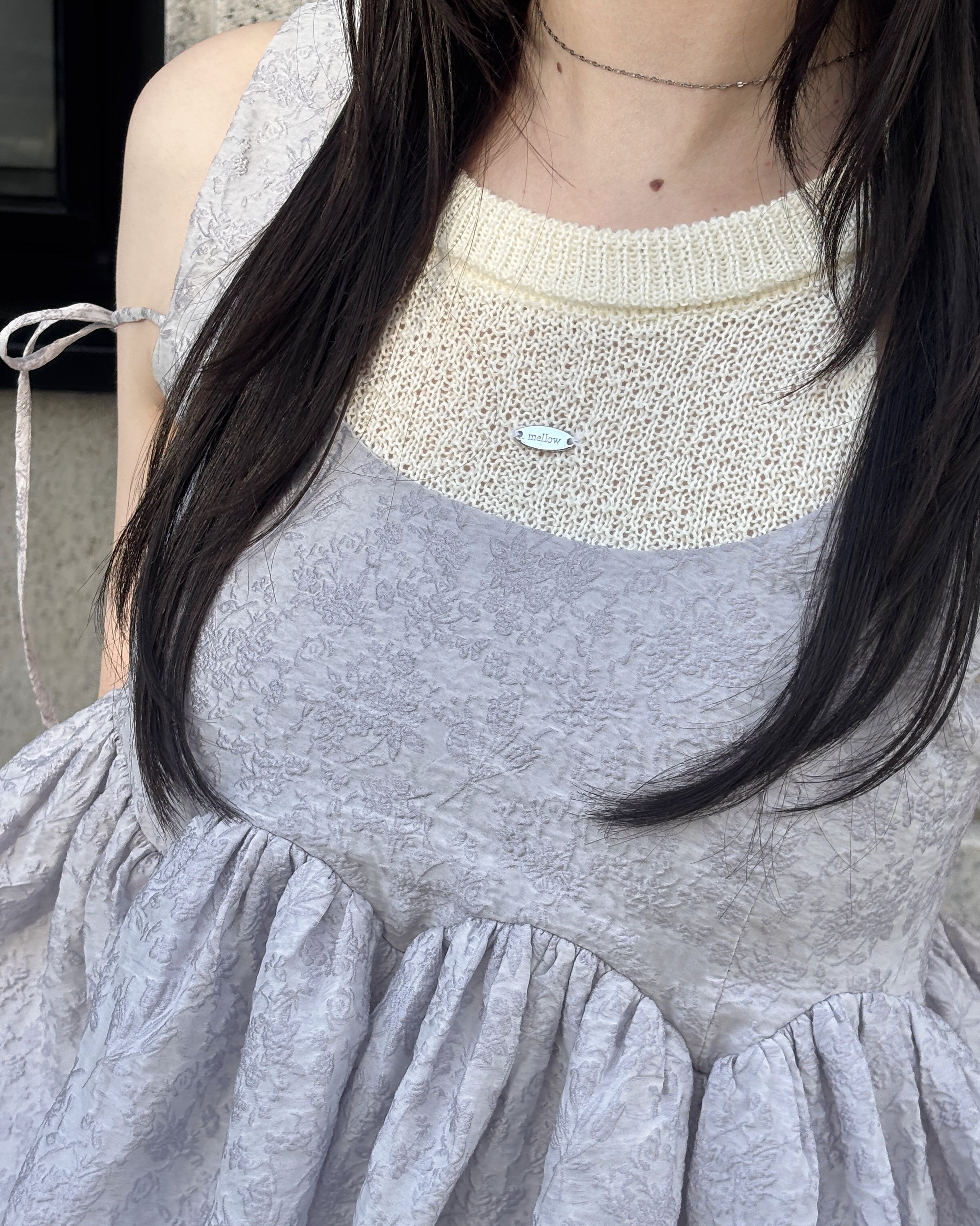 ロゴプレートホルターネックタンクトップ