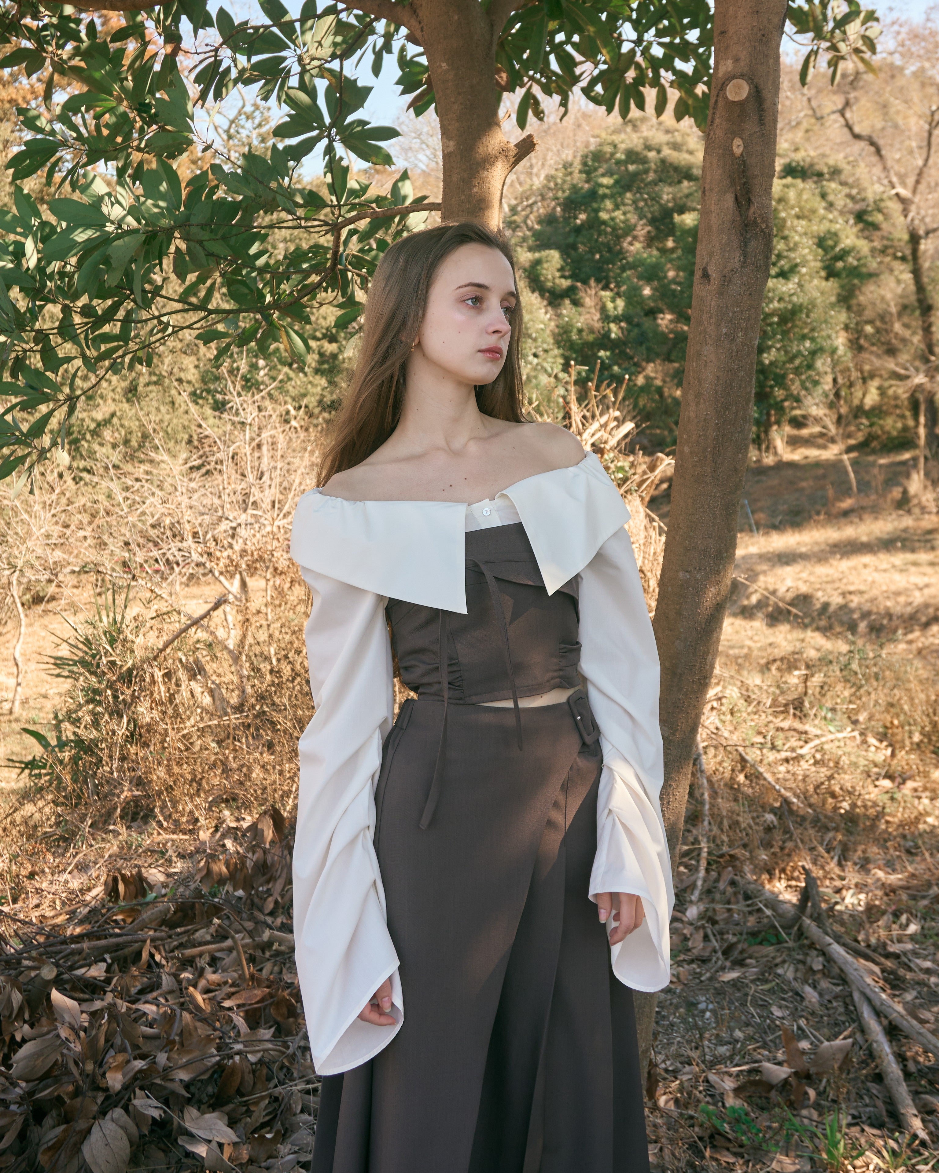 ビスチェプリーツスカートセットアップ