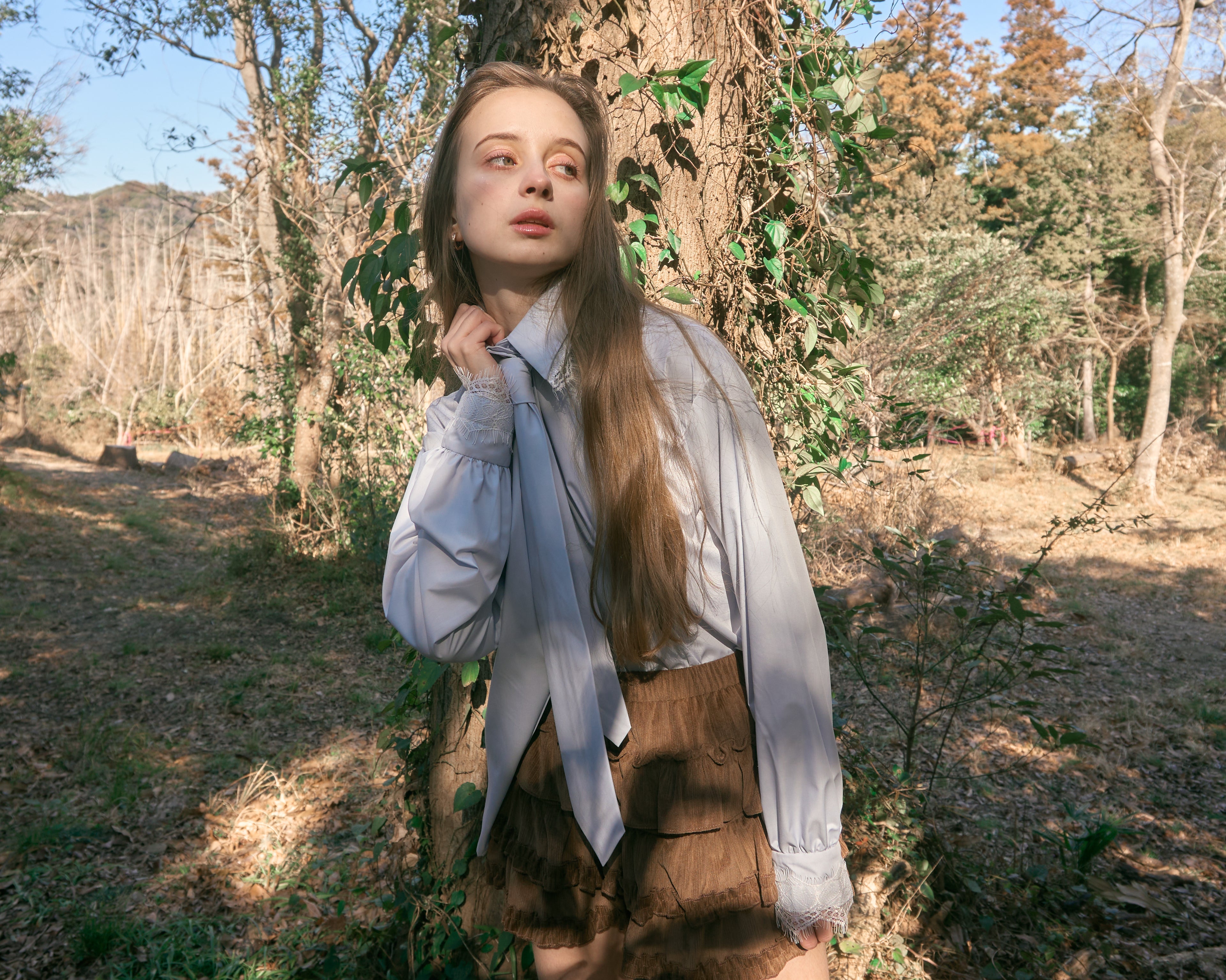 ブルーミングフリルミニスカート