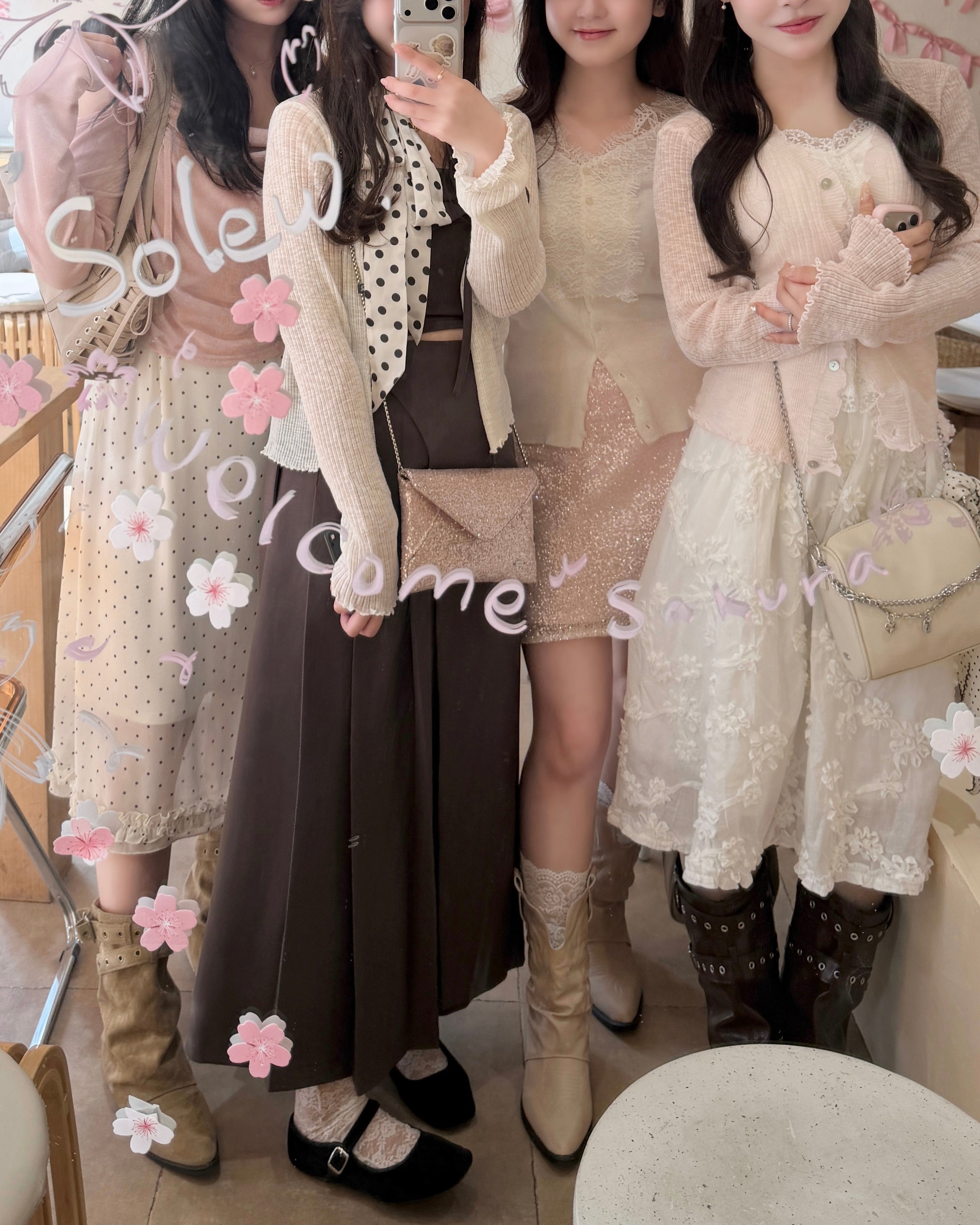 シアーメロウフリルカーディガン