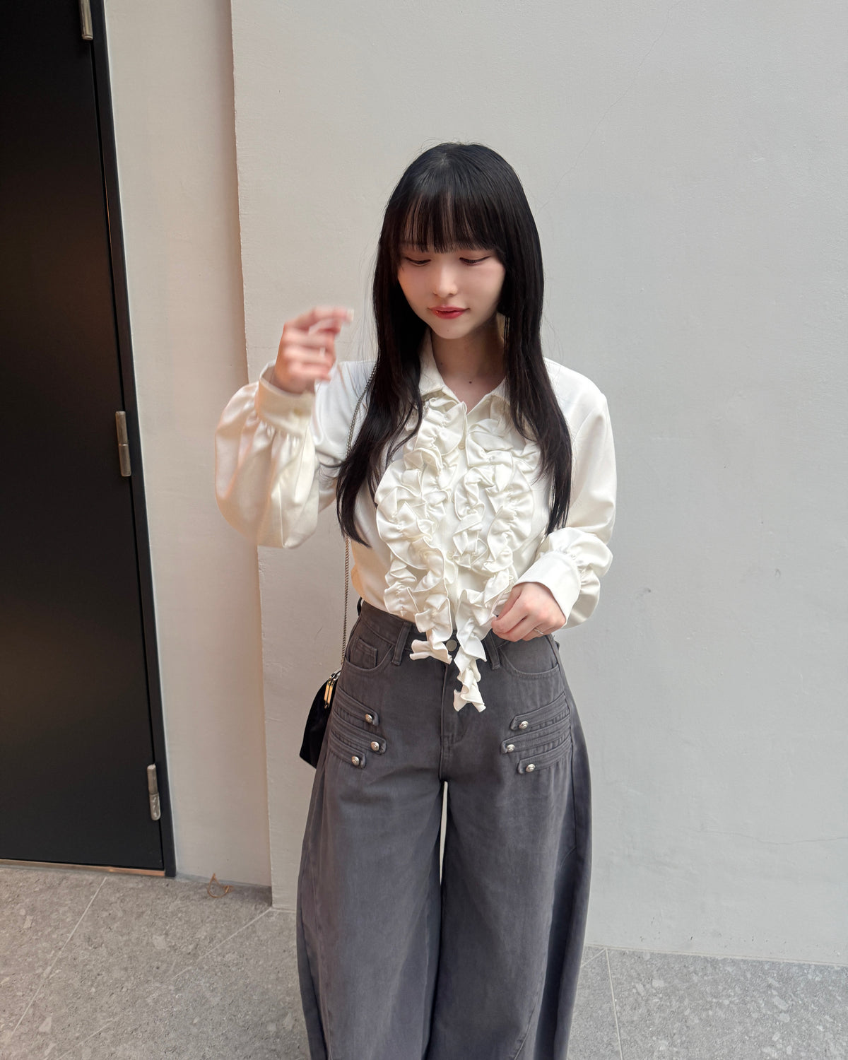 ナポレオンバレルレッグデニムパンツ